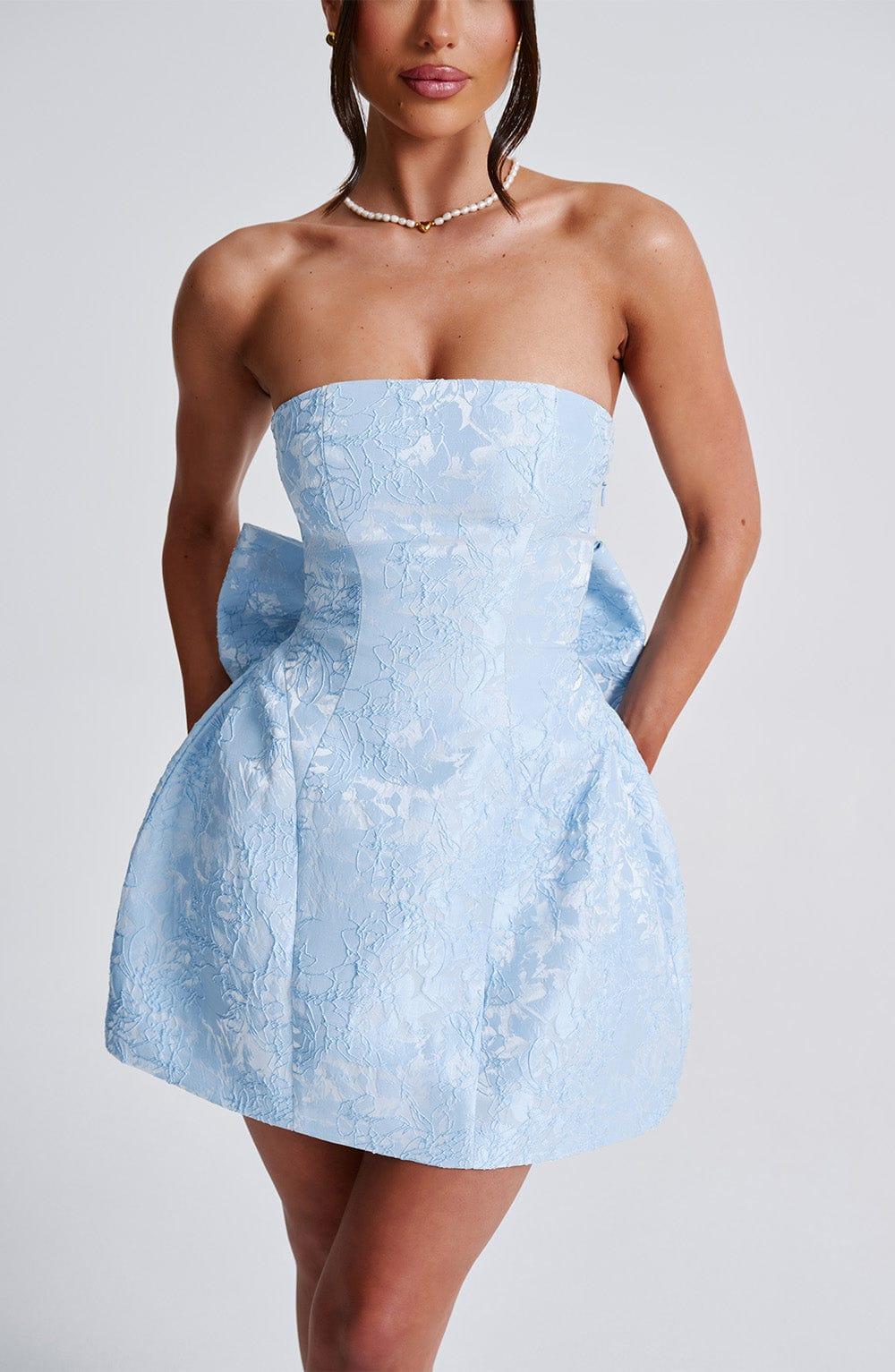 Elenora Mini Dress - Blue Product Image