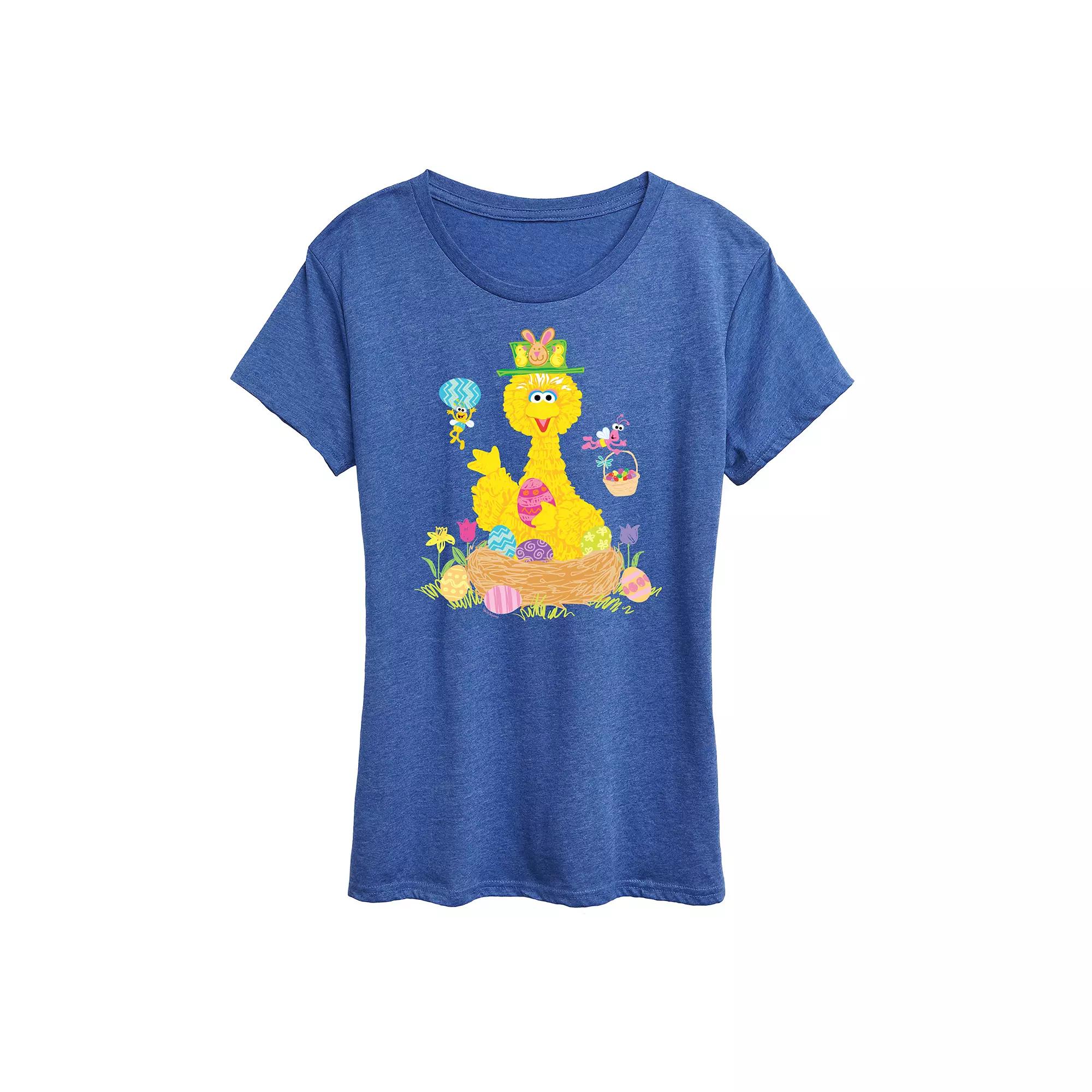Women's Sesame Street Big Bird Easter Graphic Tee,  Product Image