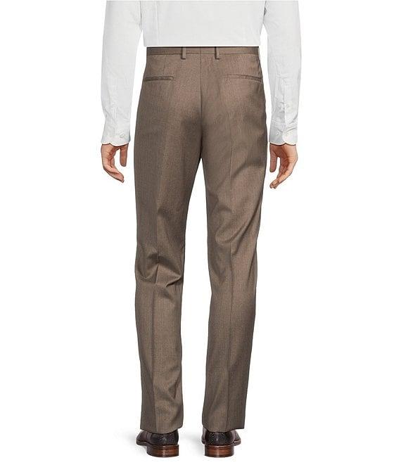 Hugo Boss Genius Slim Fit Flat Front Solid Dress Pants Product Image
