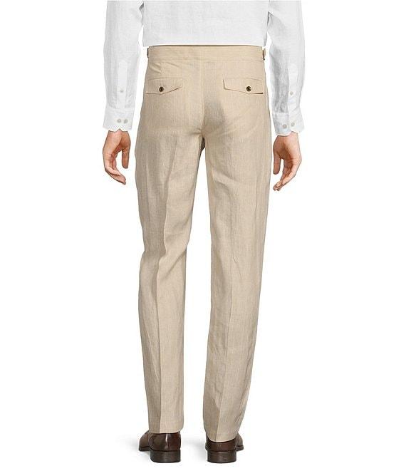 Murano Baird McNutt Linen Lucas Slim Fit Stripe Suit Separates Pants Product Image