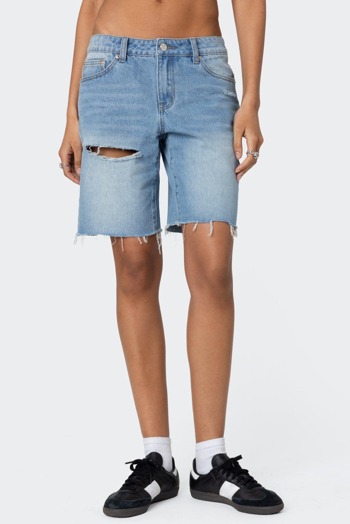 Riptide Denim Bermuda Shorts Product Image