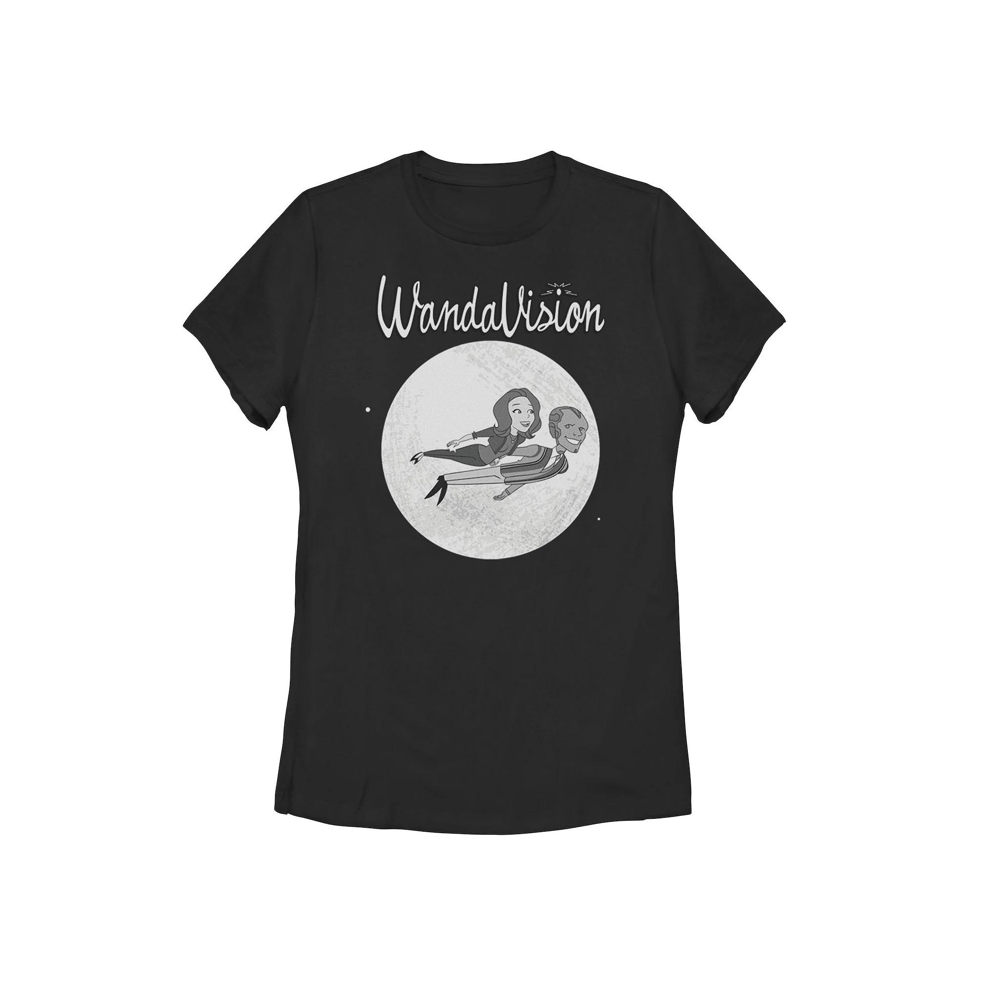 Juniors' Marvel WandaVision Flying Cartoon Graphic Tee, Girl's, Size: XXL, Black Product Image