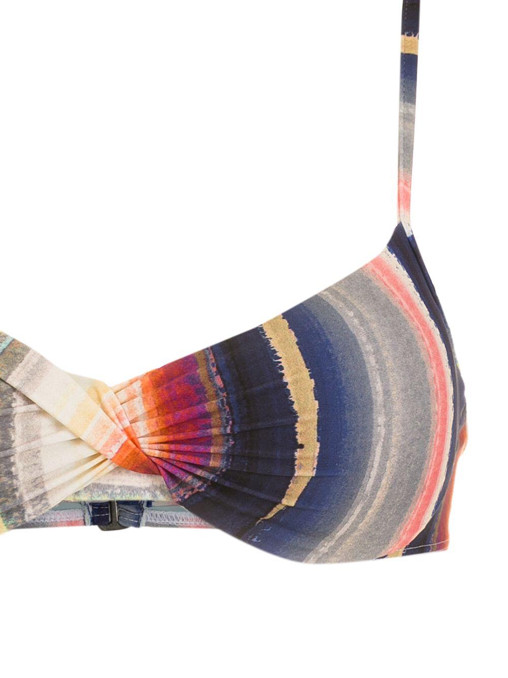 Cassis striped bikini top Product Image