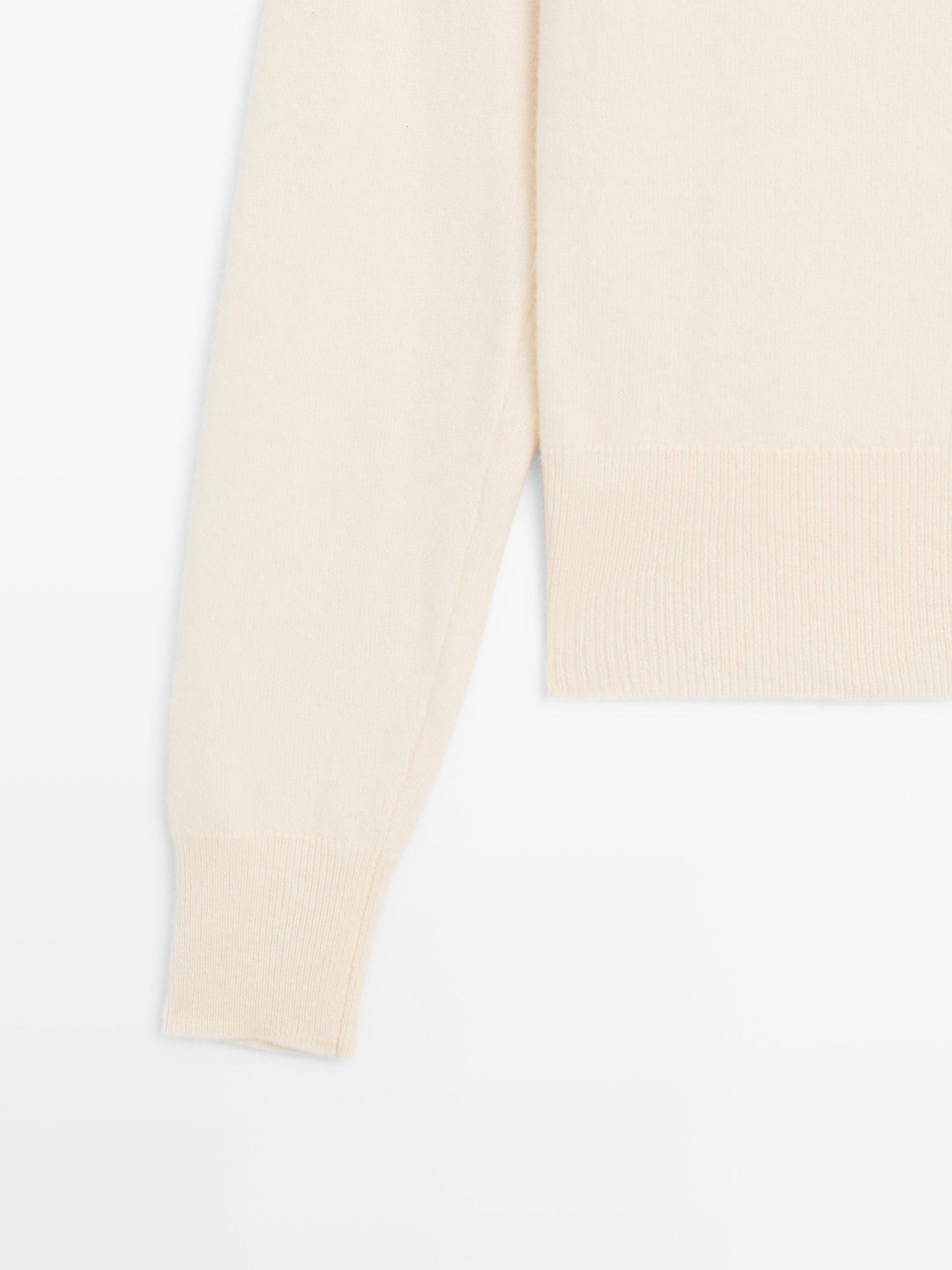 Wool blend knit cardigan Product Image