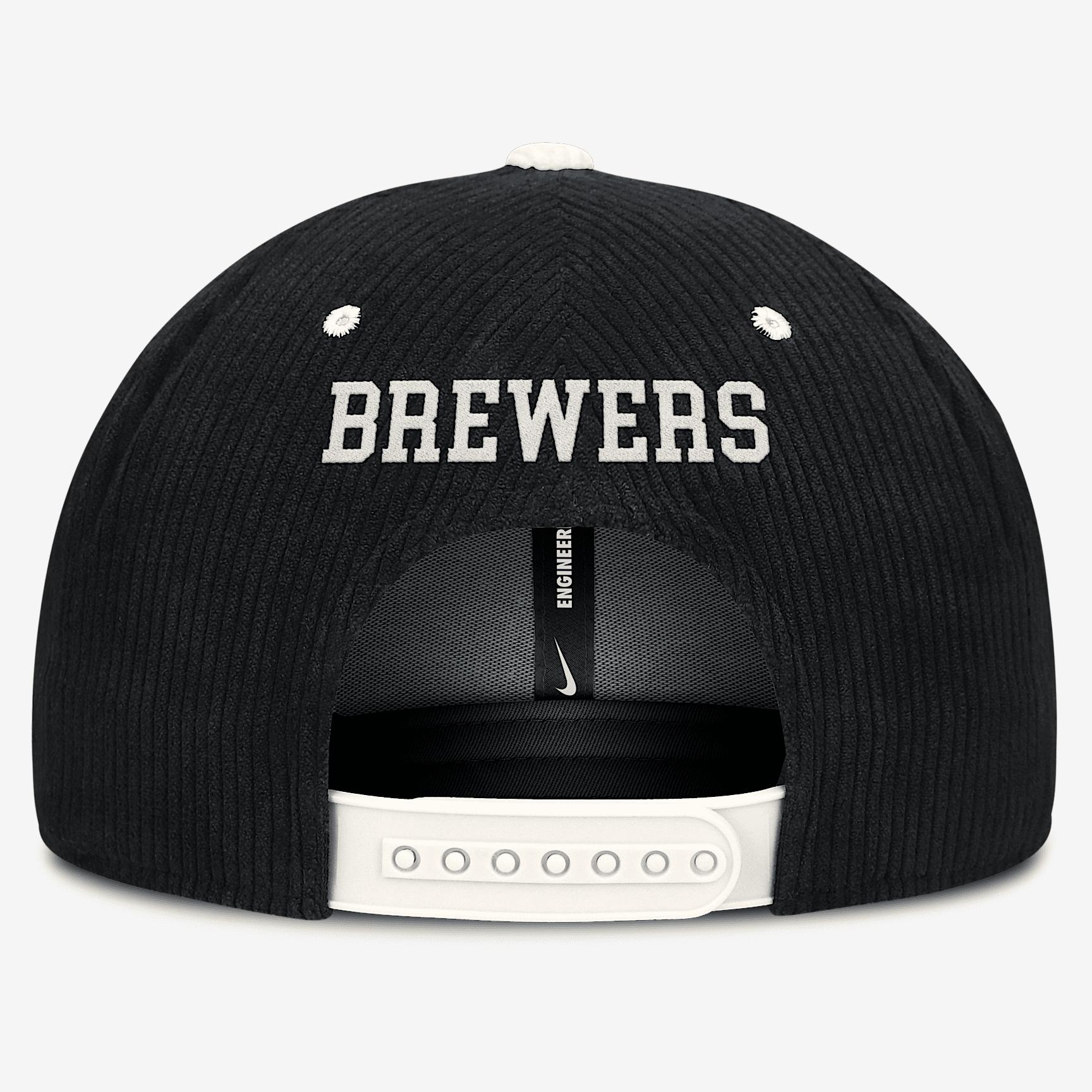 Milwaukee Brewers Pro Nike Mens MLB Adjustable Hat | NB4910DWMZB-KEN Product Image