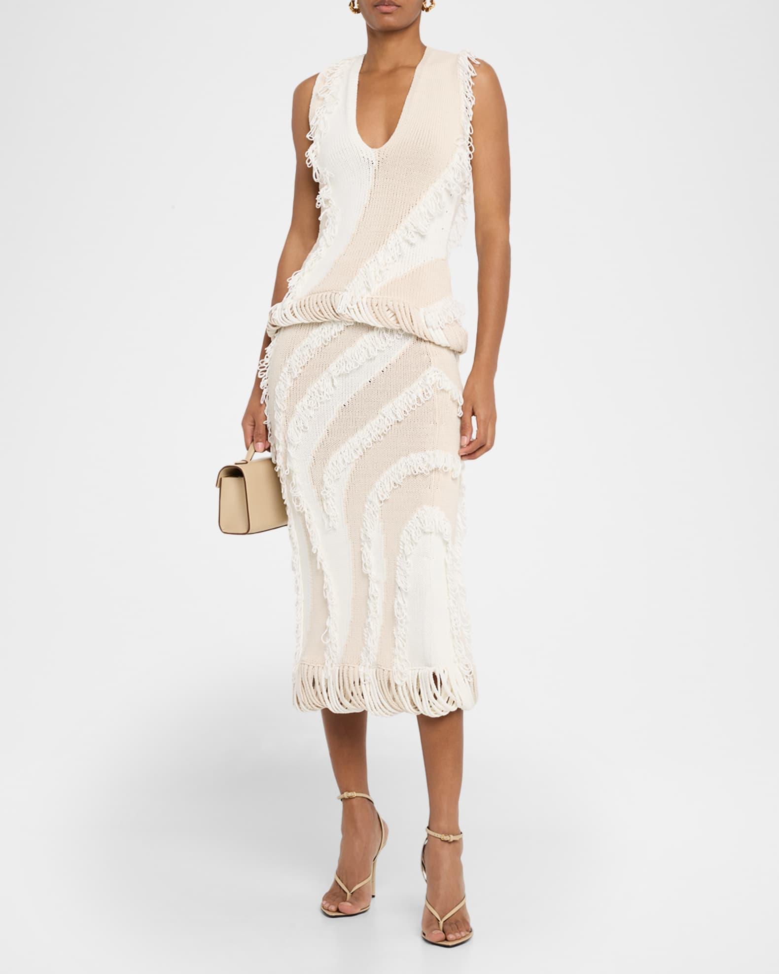 Roaring Fringed Sleeveless Knit Top Product Image