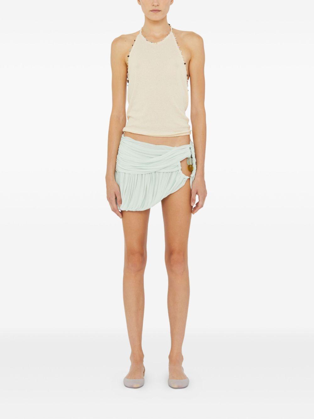 pleated bubble mini skirt Product Image