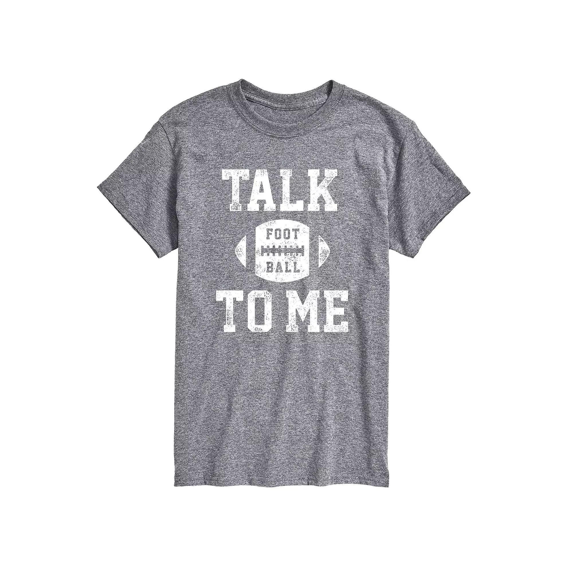 Big & Tall Talk Football To Me Tee, Men's,  Product Image