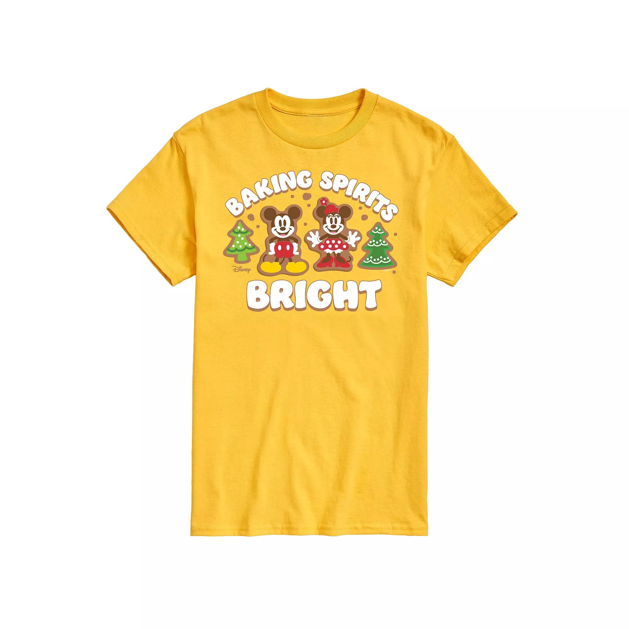 Disney's Mickey & Minnie Mouse Men's Baking Spirits Bright Graphic Tee,  Product Image