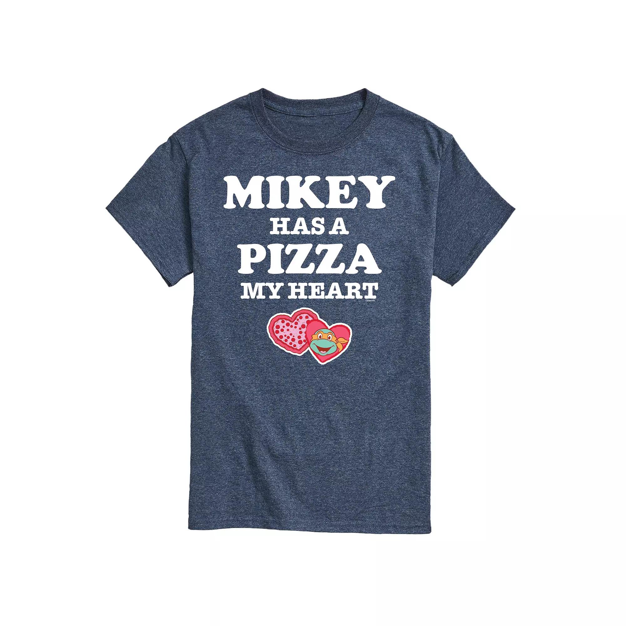 Men's TMNT Pizza My Heart Mikey Tee,  Product Image