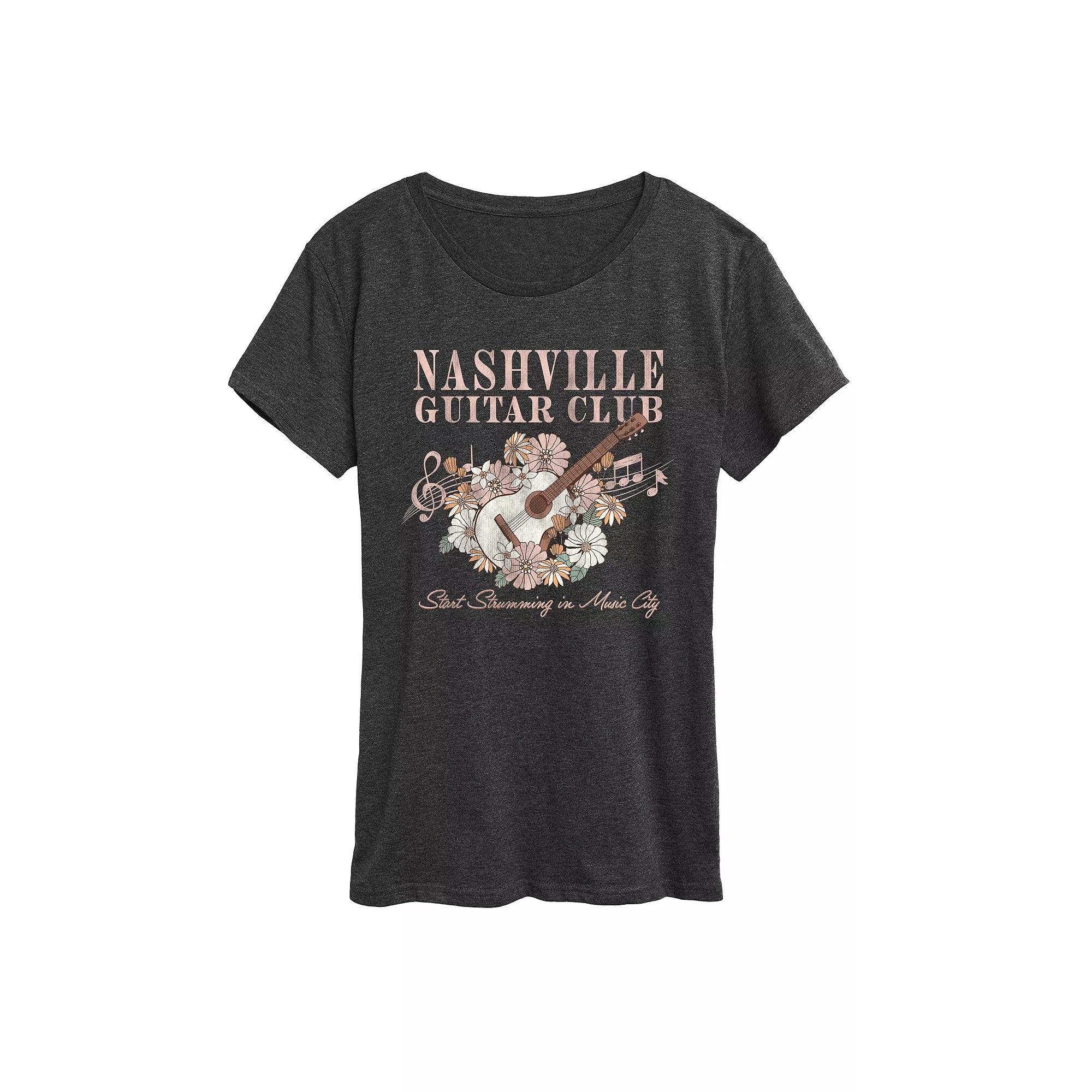 Women's Nashville Guitar Club Graphic Tee,  Product Image