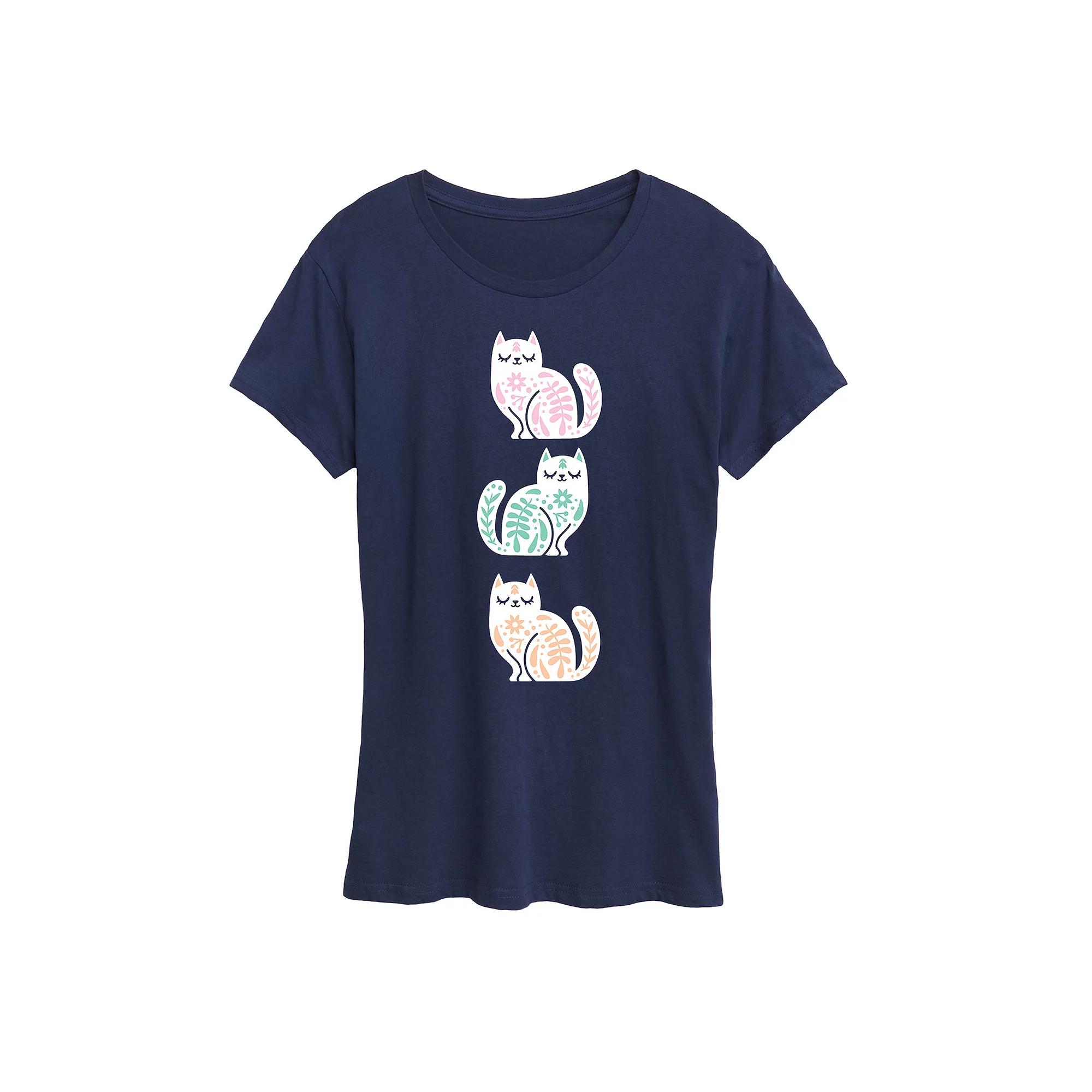Women's Scandinavian Cats Graphic Tee,  Product Image