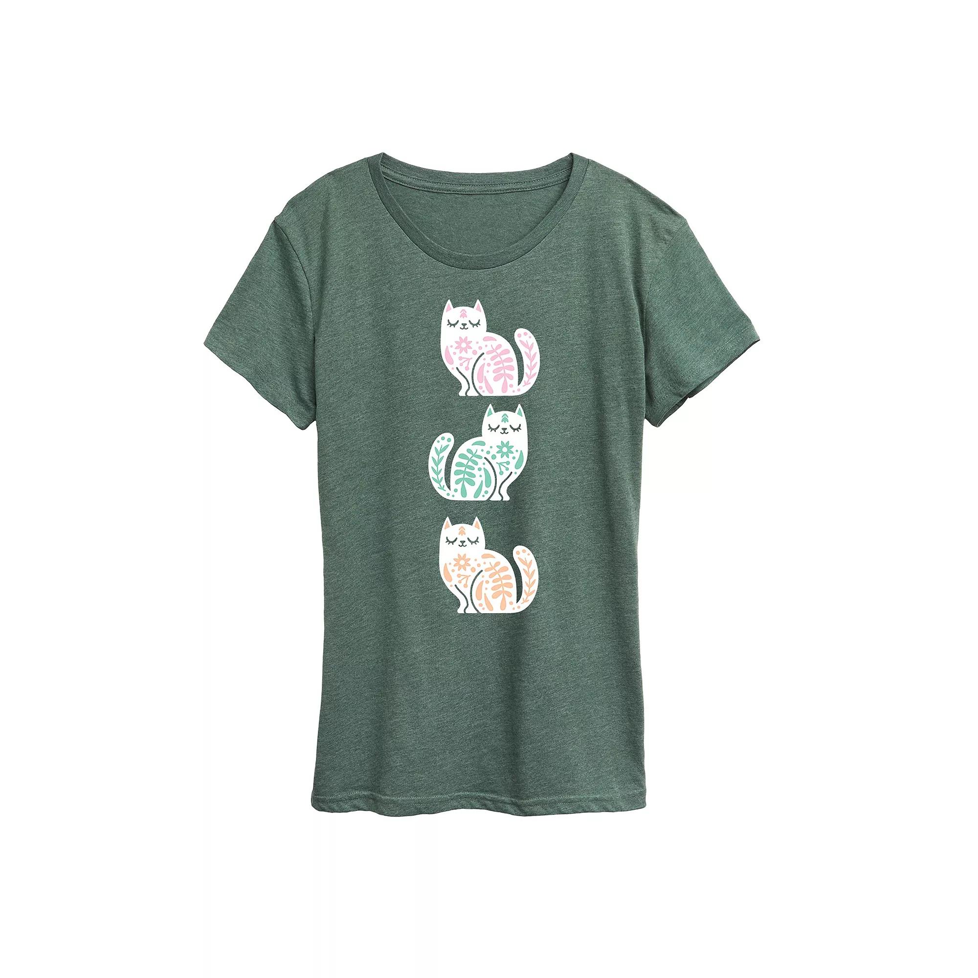 Women's Scandinavian Cats Graphic Tee,  Product Image