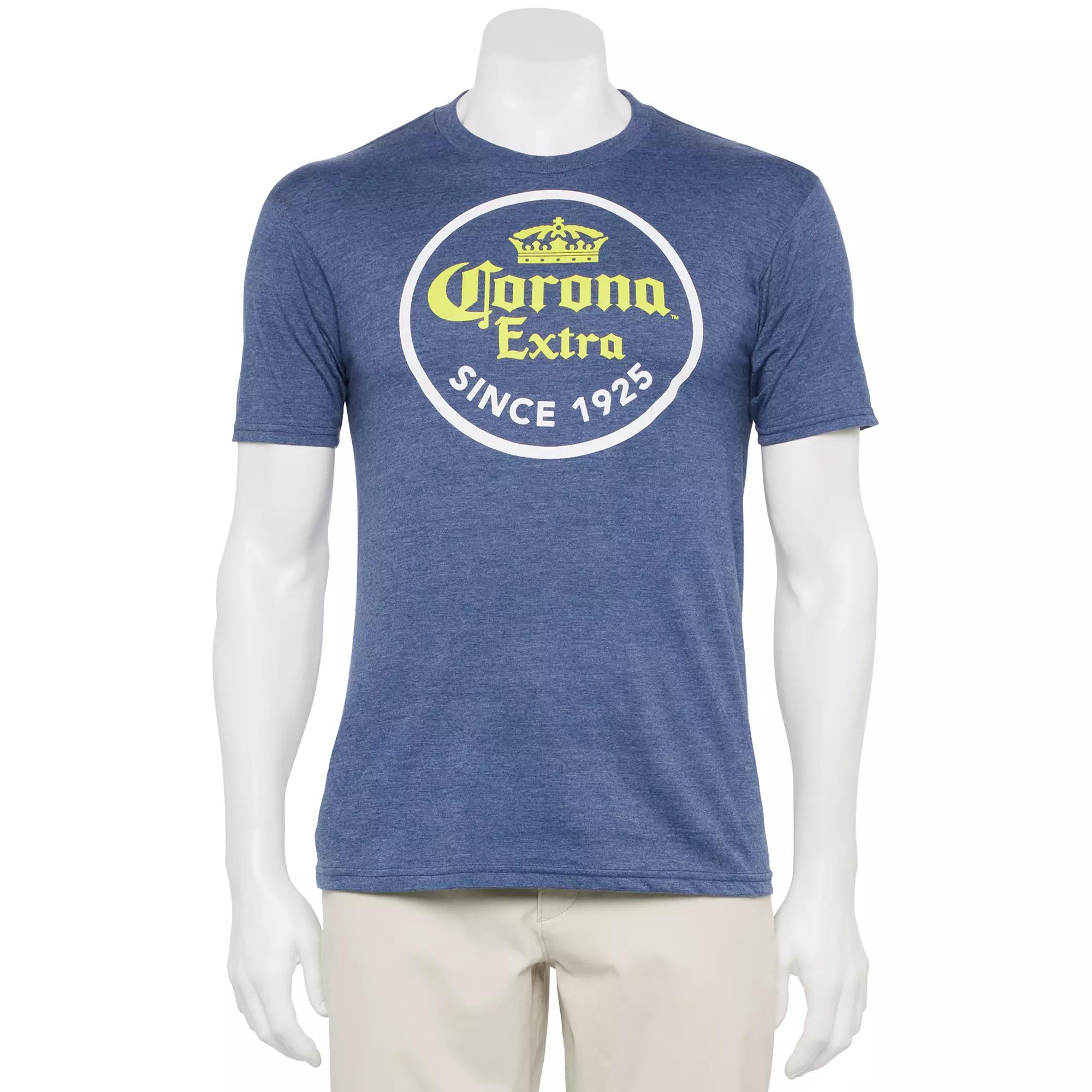 Men's Corona Logo Tee, Size: Small, Navy Grey Product Image
