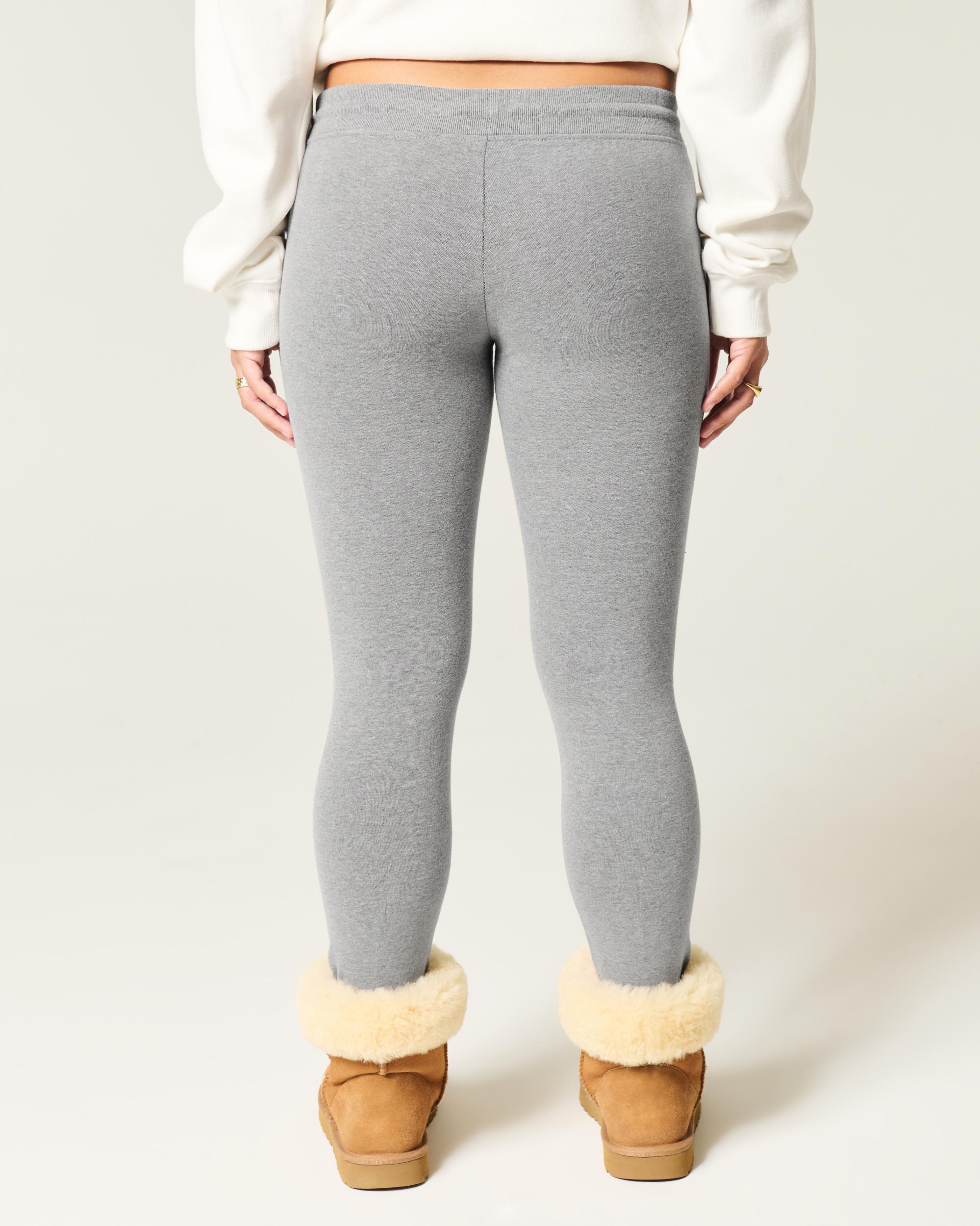 Bow Graphic Fleece Leggings Product Image