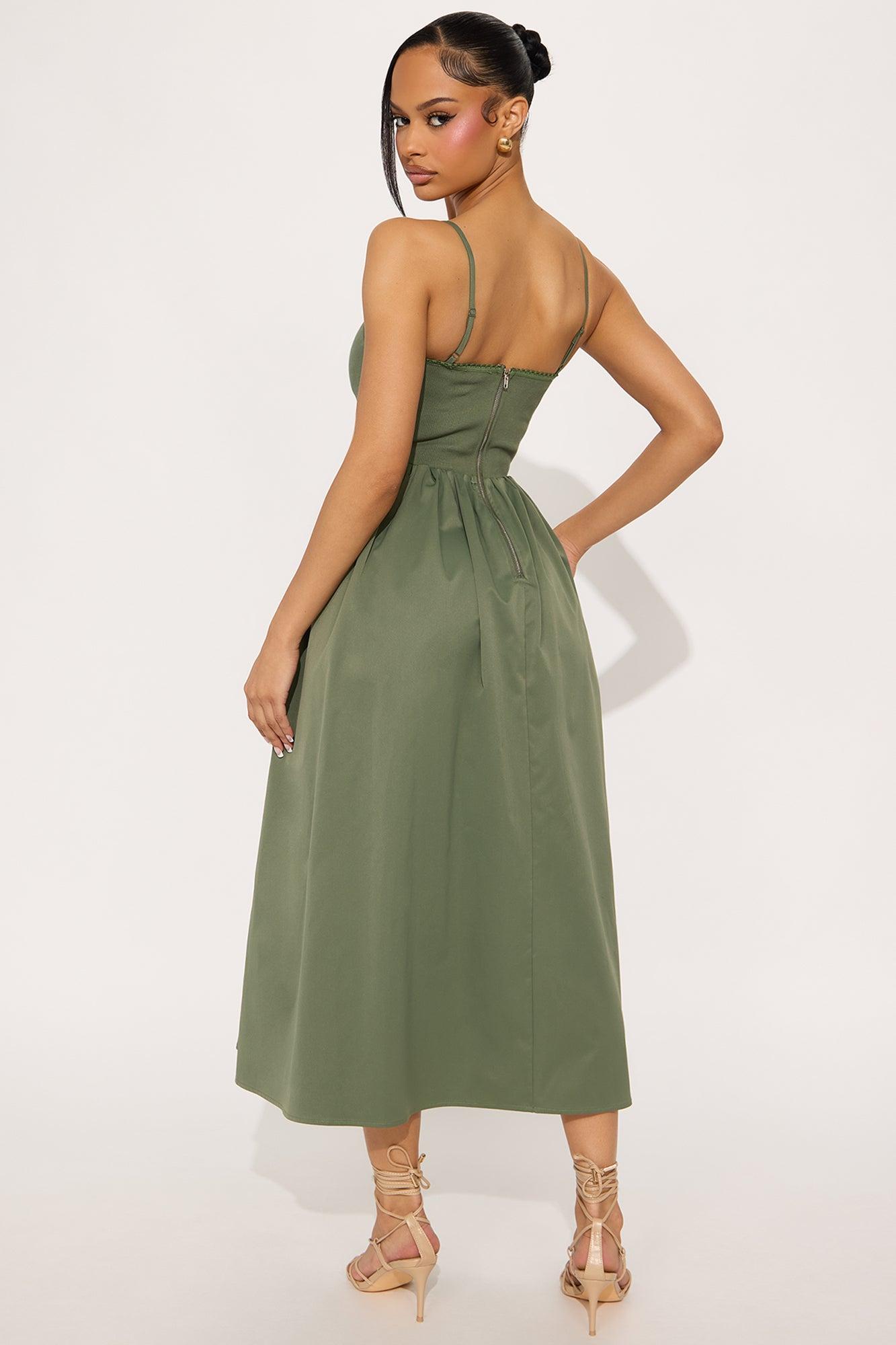 Classic Midi Dress - Olive Product Image