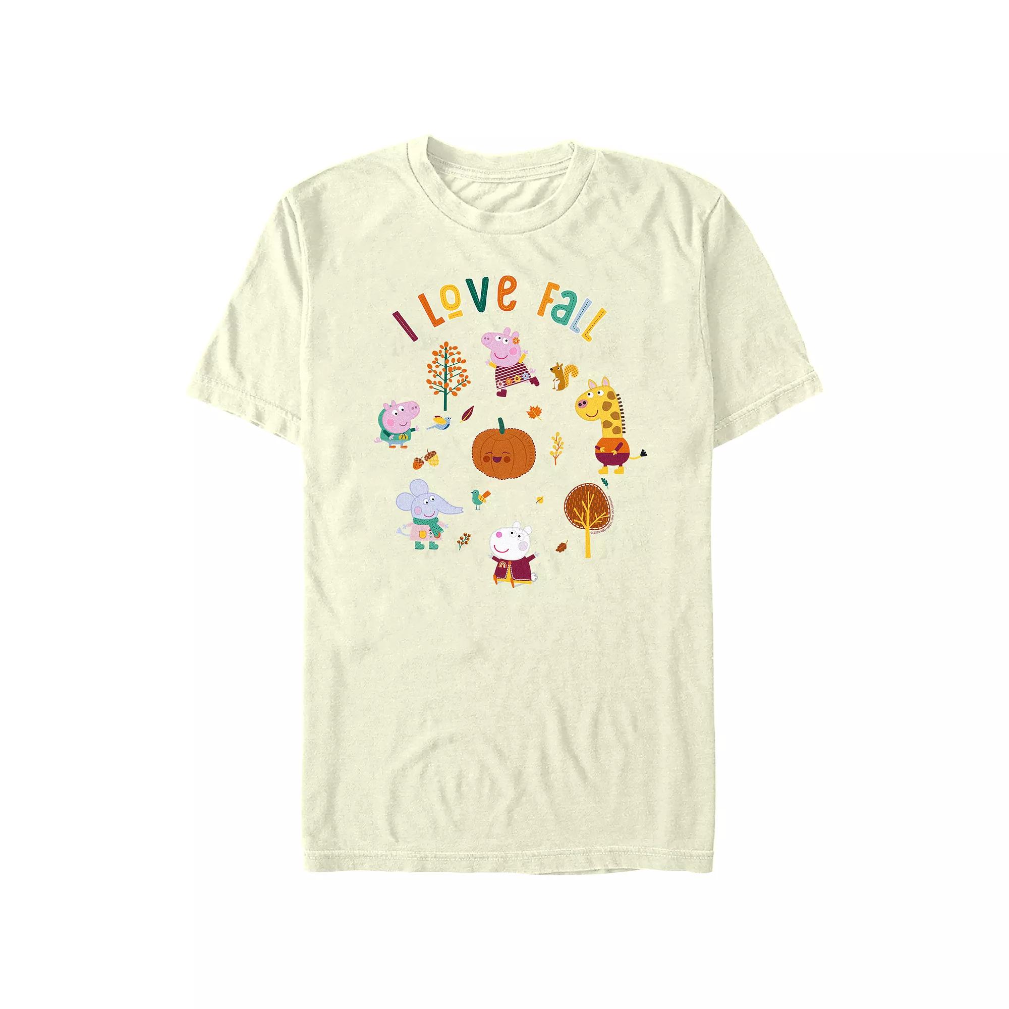 Men's Peppa Pig I Love Fall Graphic Tee,  Product Image