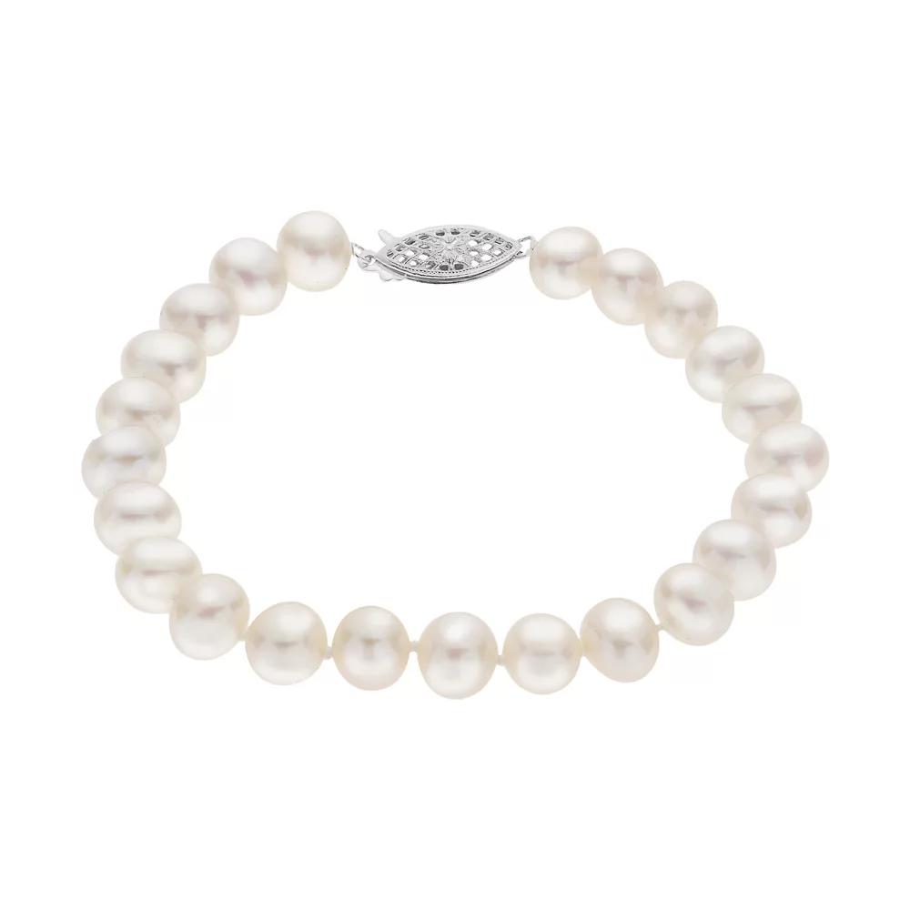 PearLustre by Imperial 7-7.5 mm Freshwater Cultured Pearl Bracelet - 8 in., Women's,  Product Image