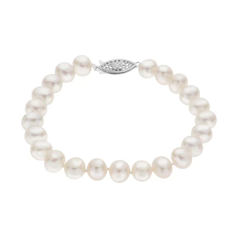 PearLustre by Imperial 7-7.5 mm Freshwater Cultured Pearl Bracelet - 8 in., Women's,  Product Image