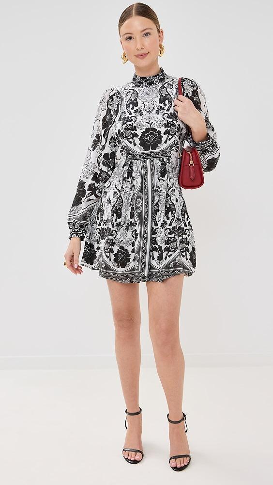 FARM Rio Flower Leopards Off-White Mini Dress | Shopbop Product Image