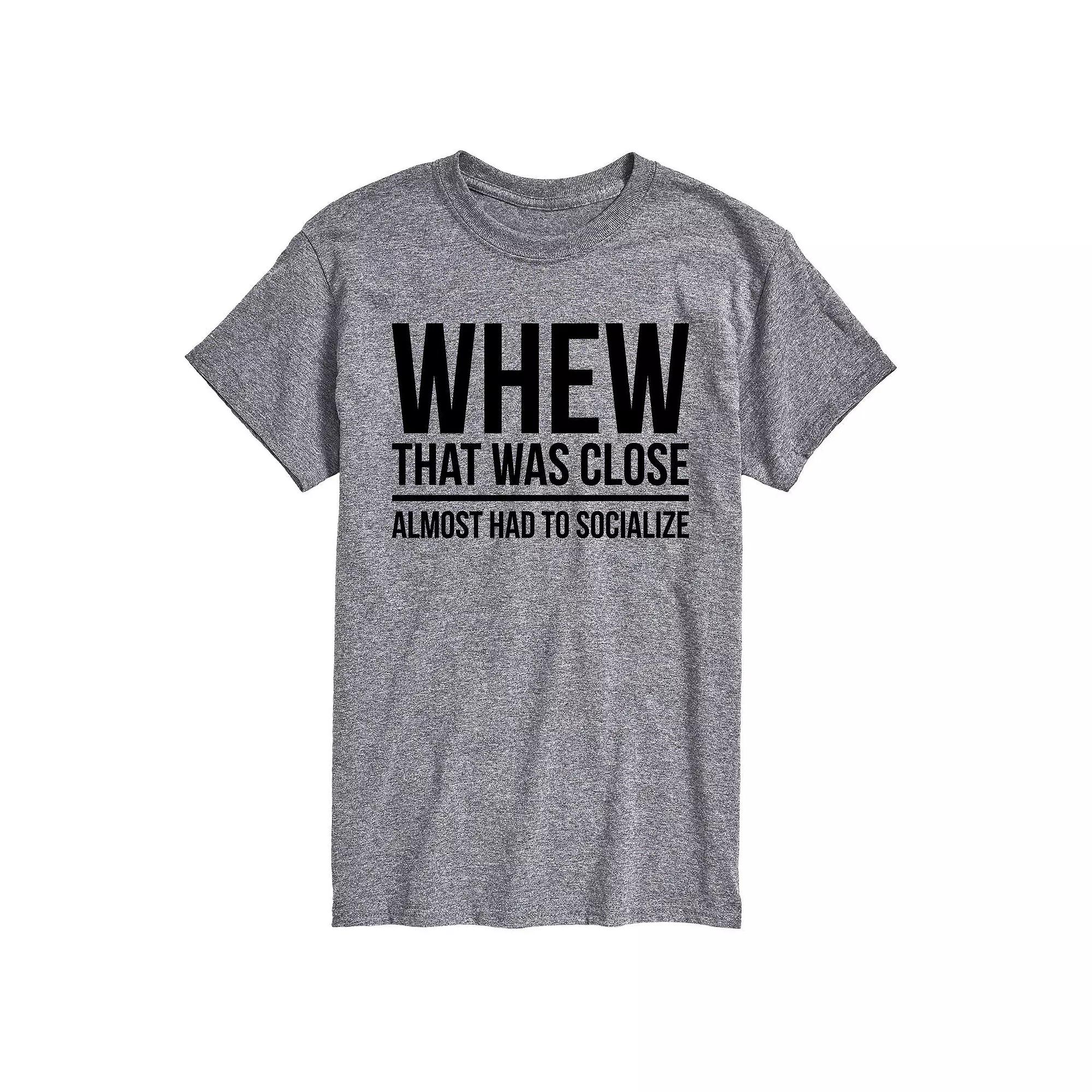 Big & Tall Had To Socialize Tee, Men's,  Product Image