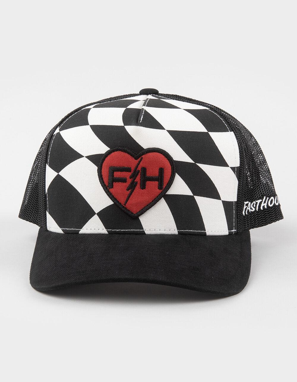 FASTHOUSE Trip Trucker Hat - BLK/WHT Product Image