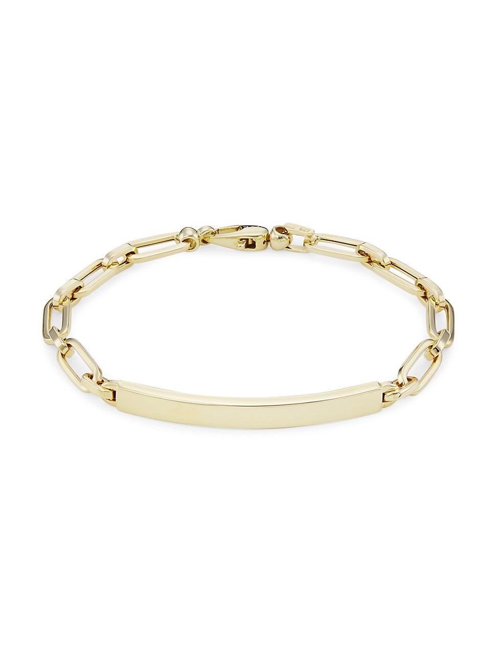 Womens 14K Yellow Gold ID Bracelet Product Image
