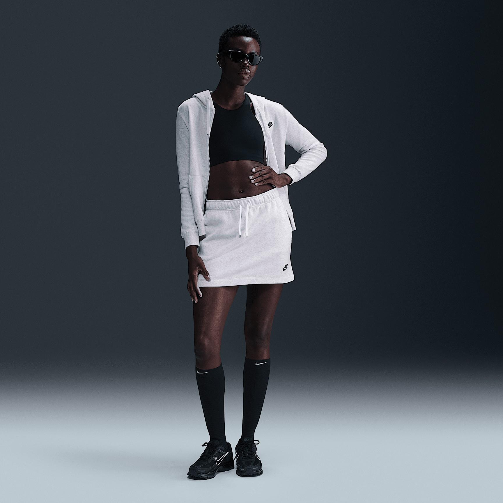 Womens Nike Sportswear Club Fleece Mid-Rise Skirt | HV2344-051 Product Image