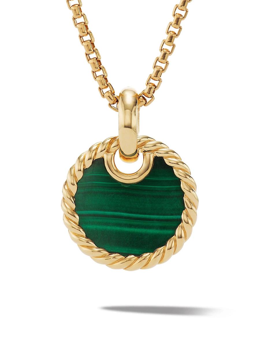 Womens DY Elements Disc Pendant in 18K Yellow Gold Product Image