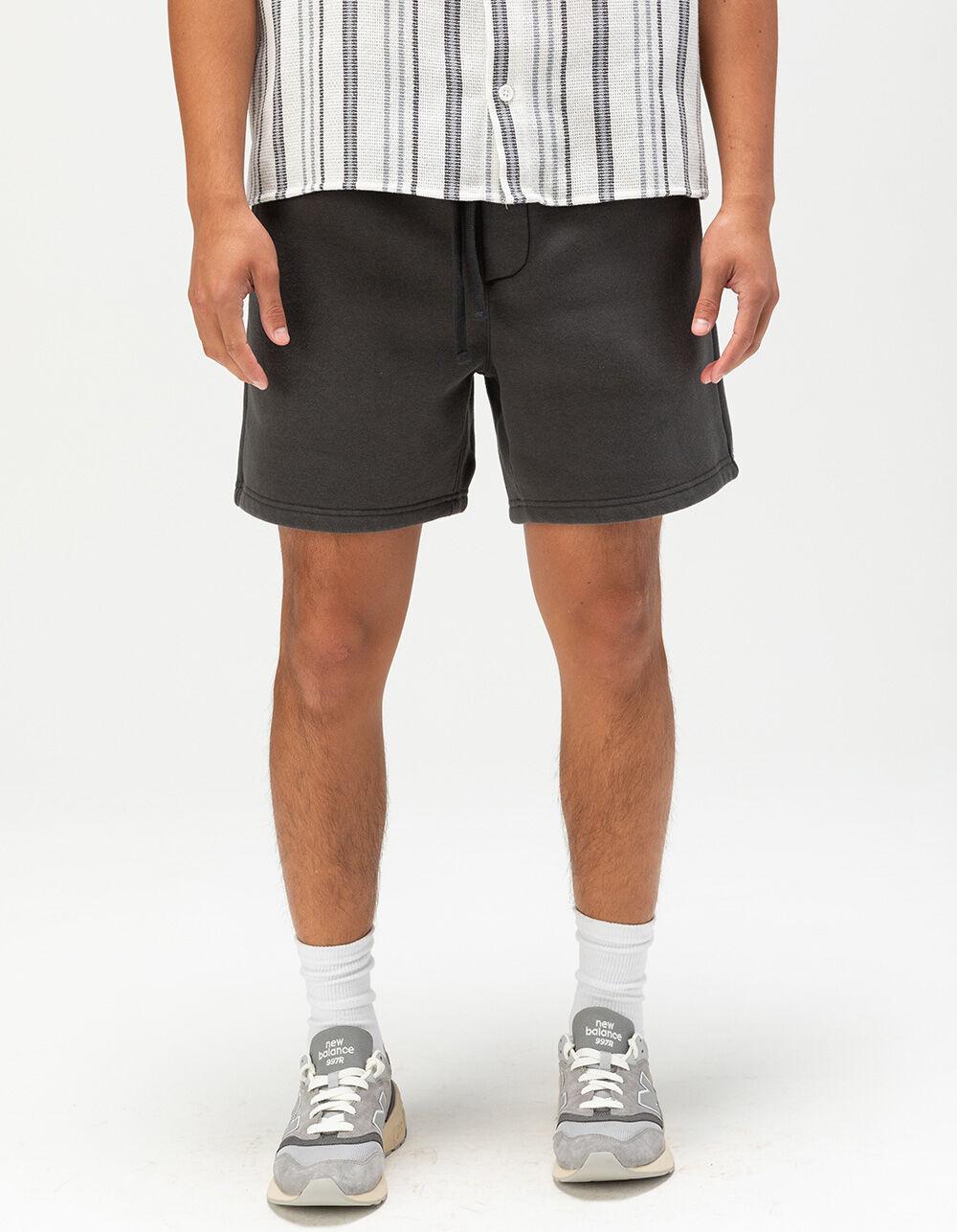 RSQ Mens Loose Sweat Shorts - WASHED BLACK Product Image