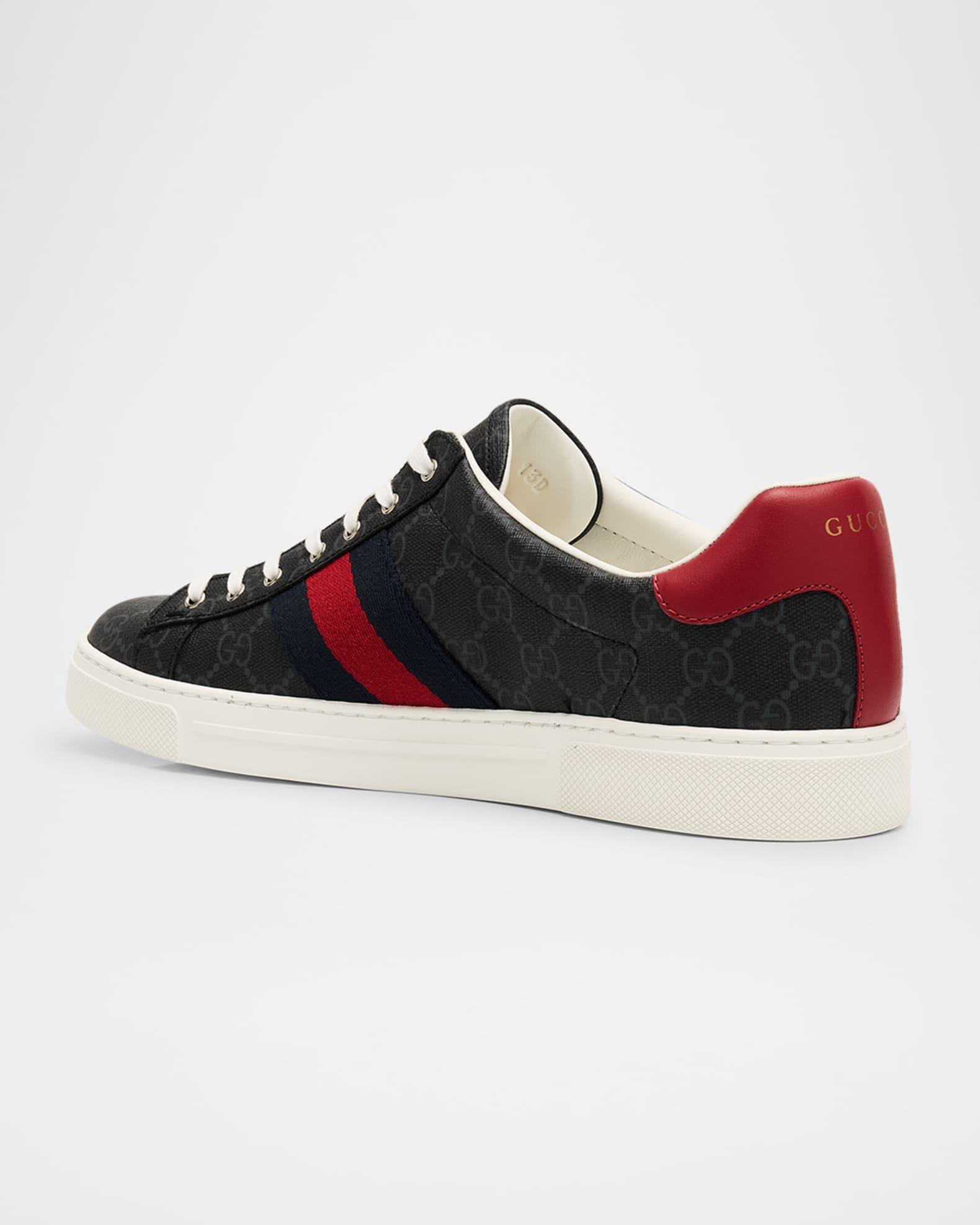Men's Gucci Ace Low-Top Sneakers with Web Product Image