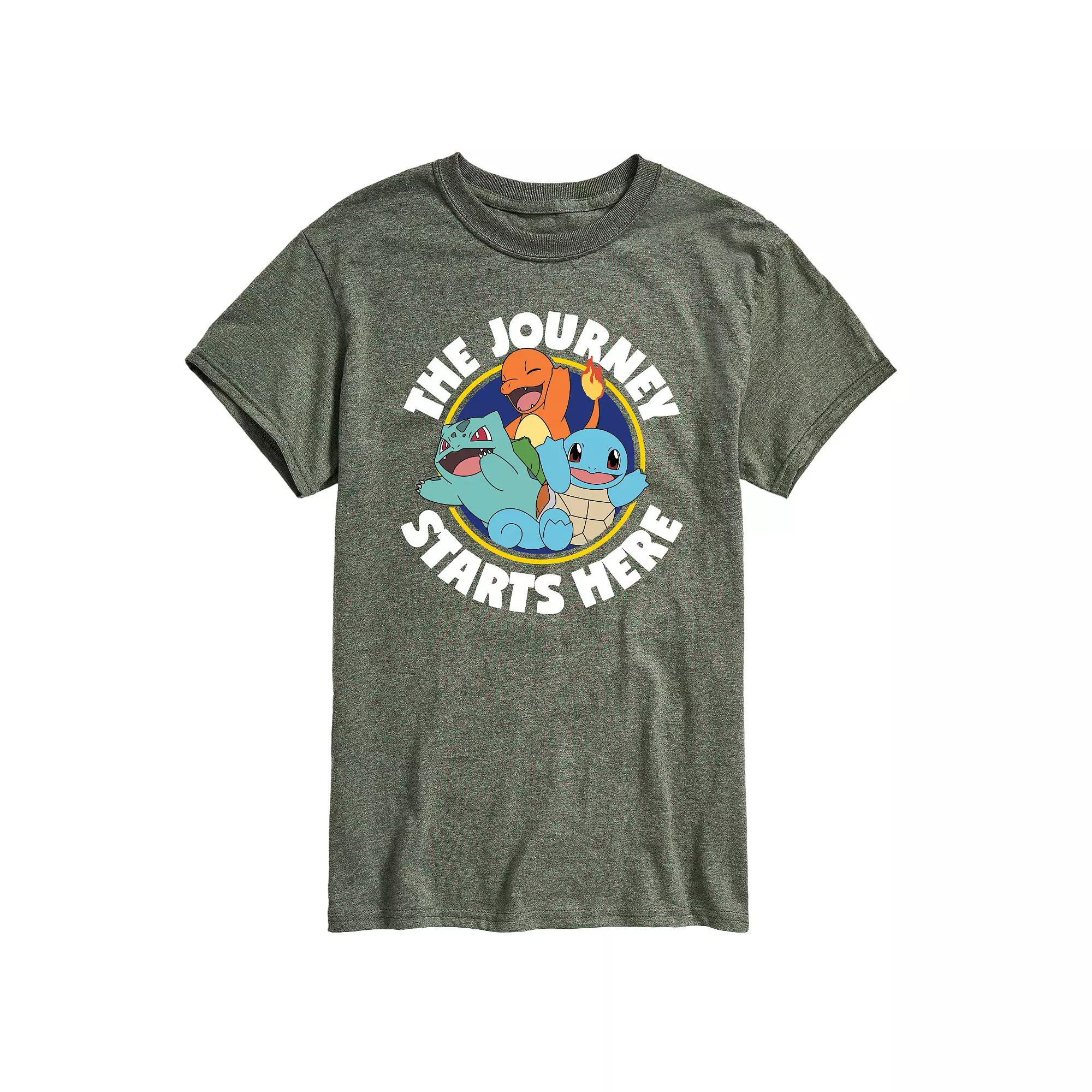 Men's Pokemon Journey Starts Tee,  Product Image