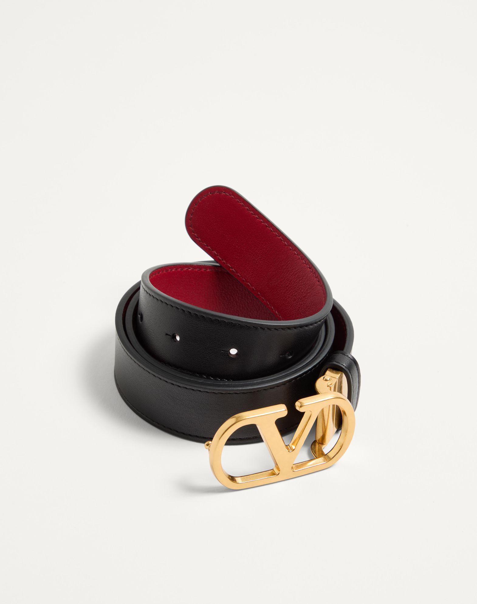 Vlogo Signature Reversible Shiny Calfskin Belt 30 Mm Product Image