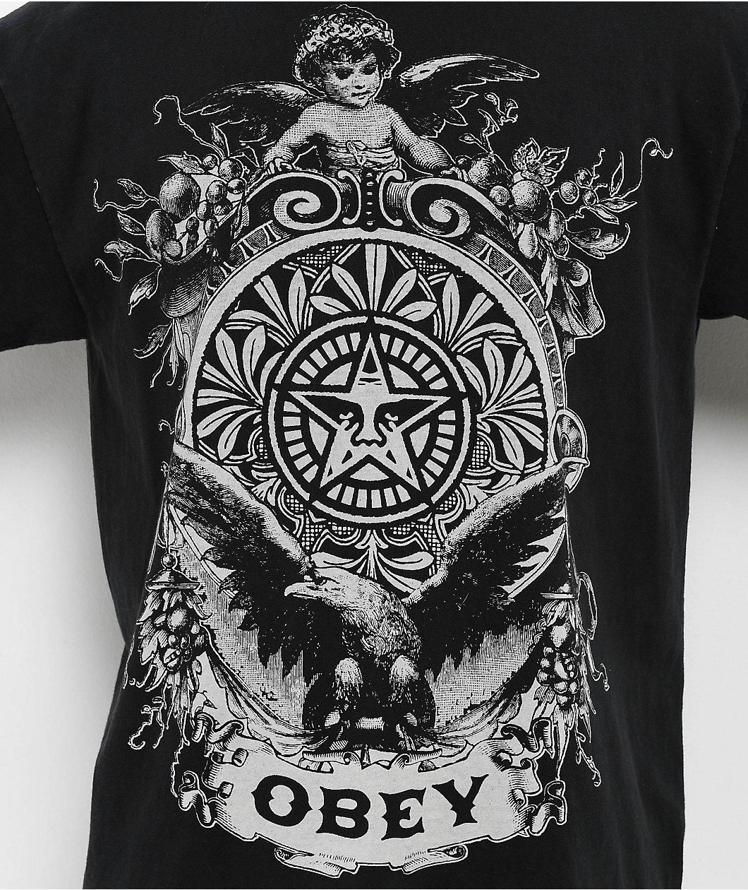 Obey Cherub Black T-Shirt Product Image