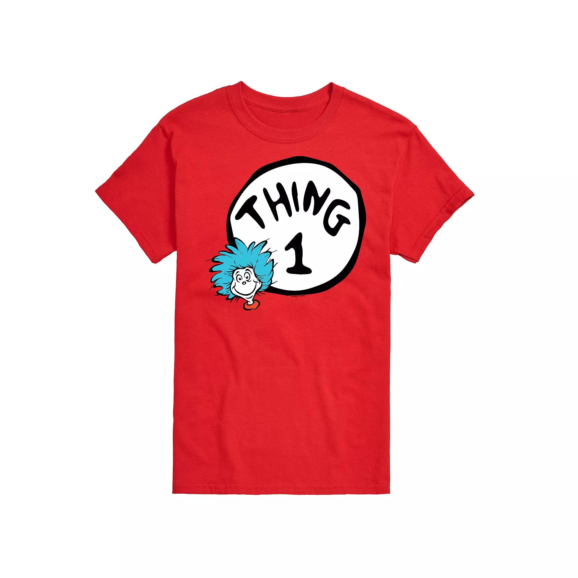 Big & Tall Dr Seuss Thing One Tee, Men's,  Product Image