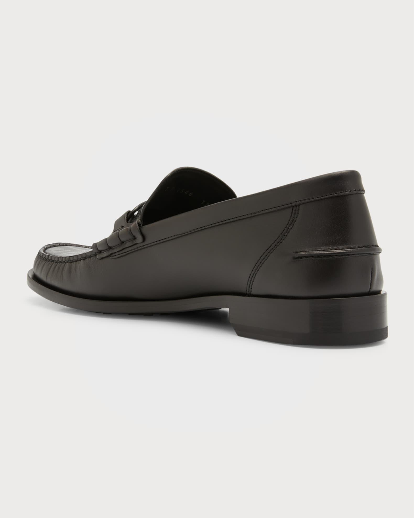 Men's Tonal FF-Monogram Leather Loafers Product Image
