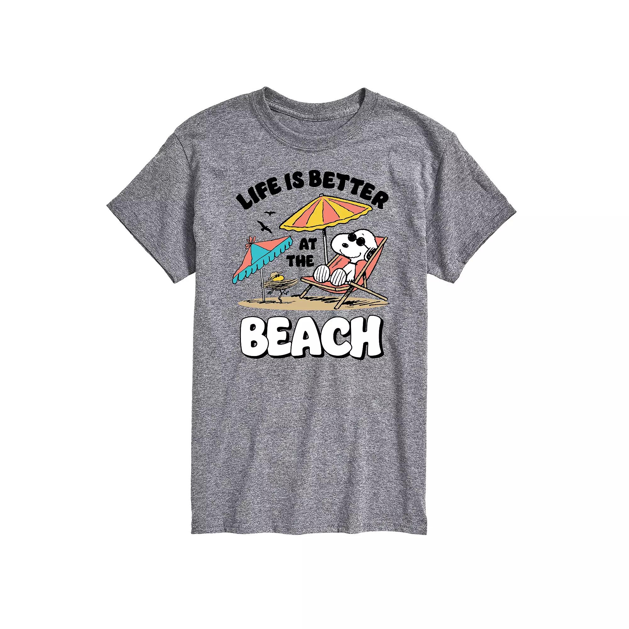 Big & Tall Peanuts Snoopy "Life's Better At The Beach" Graphic Tee, Men's,  Product Image