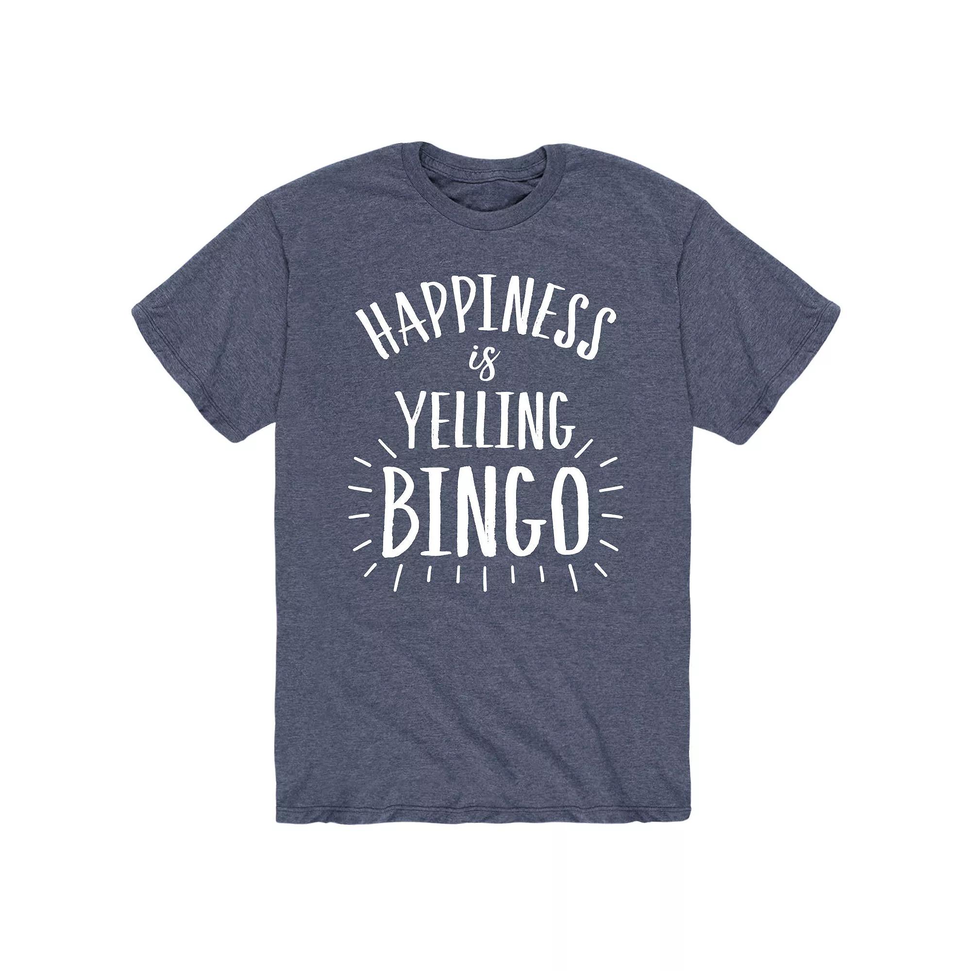 Men's Happiness Is Yelling Bingo Tee,  Product Image