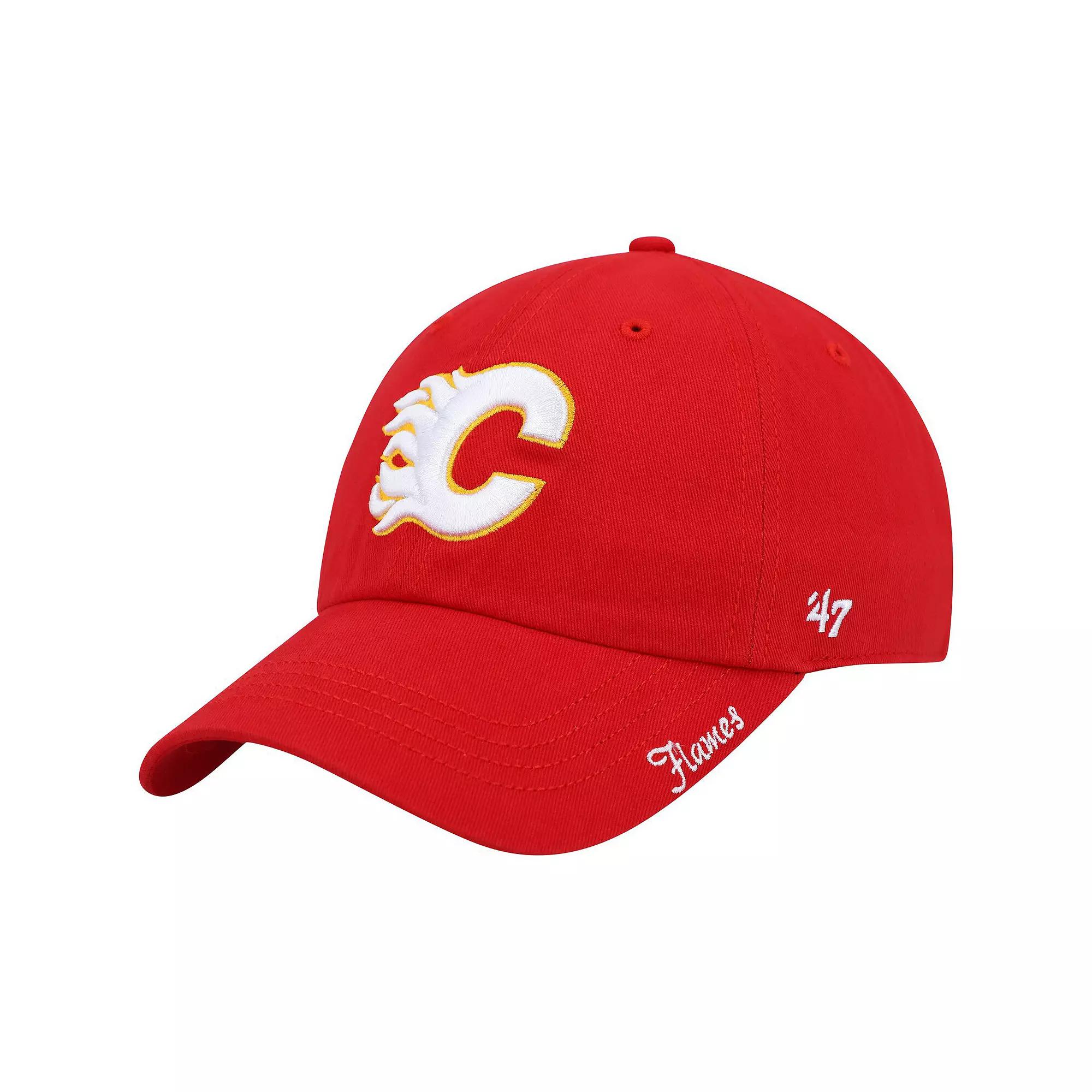Women's '47 Red Calgary Flames Team Miata Clean Up Adjustable Hat, Flm Red Product Image