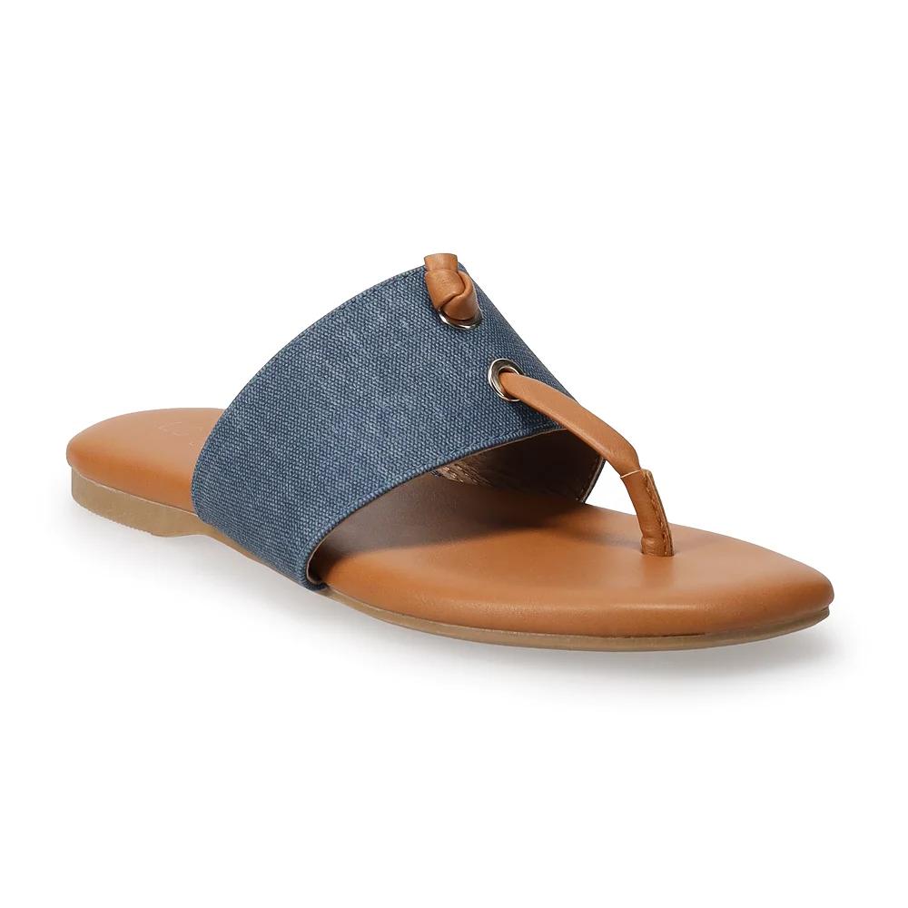 LC Lauren Conrad Wrenn Women's Thong Sandals, Size: 10, Blue Product Image