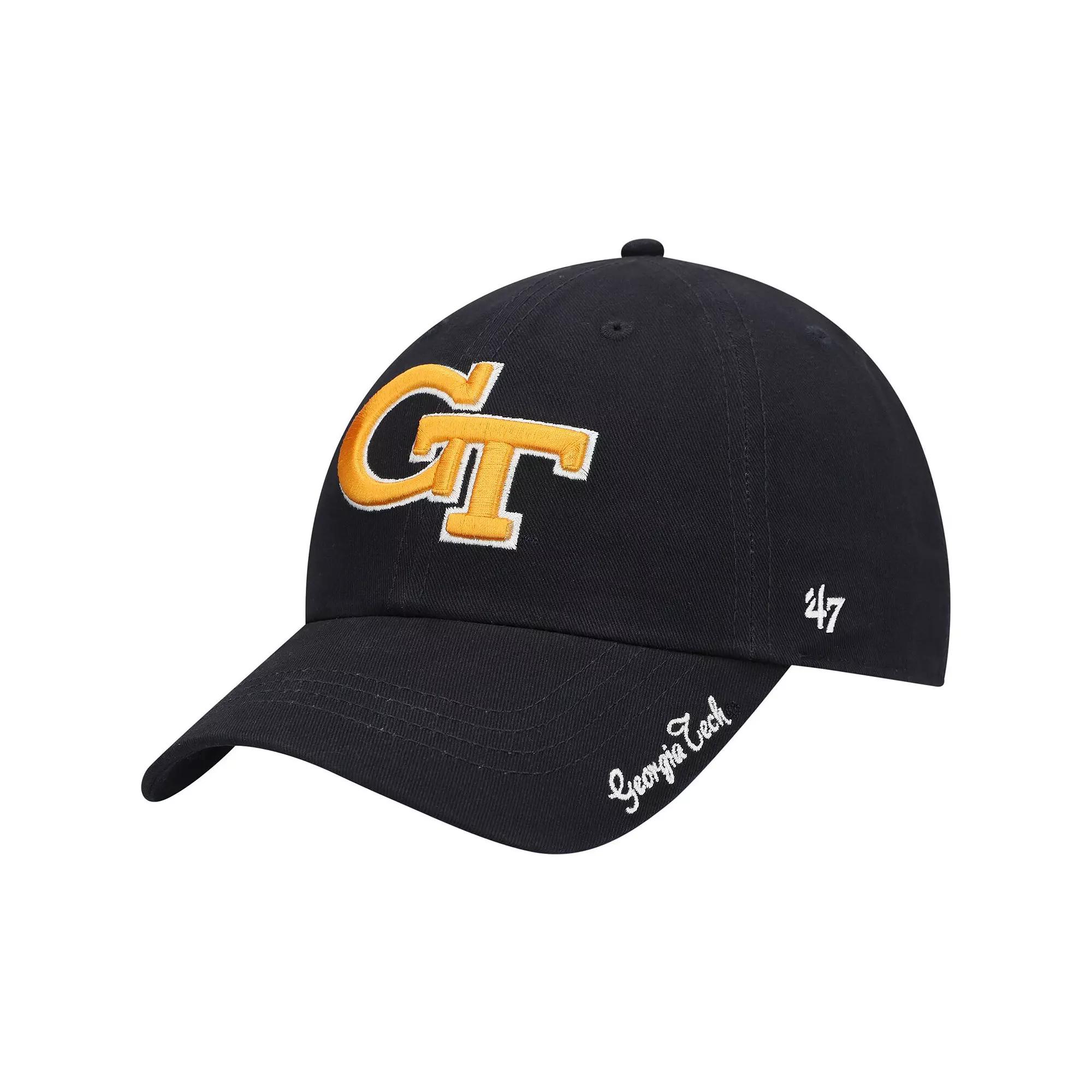 Women's '47 Navy Georgia Tech Yellow Jackets Miata Clean Up Logo Adjustable Hat, Blue Product Image