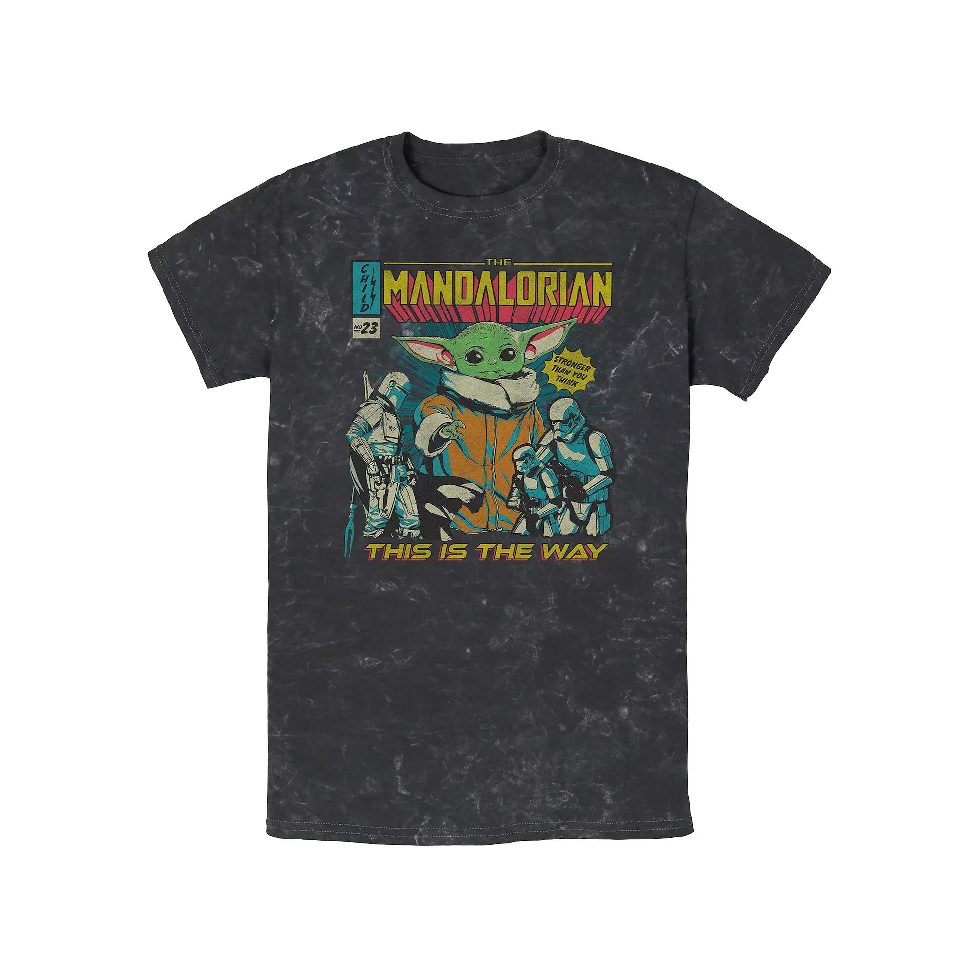 Men's Star Wars The Mandalorian Mando Triangle Bombard Wash Graphic Tee,  Product Image