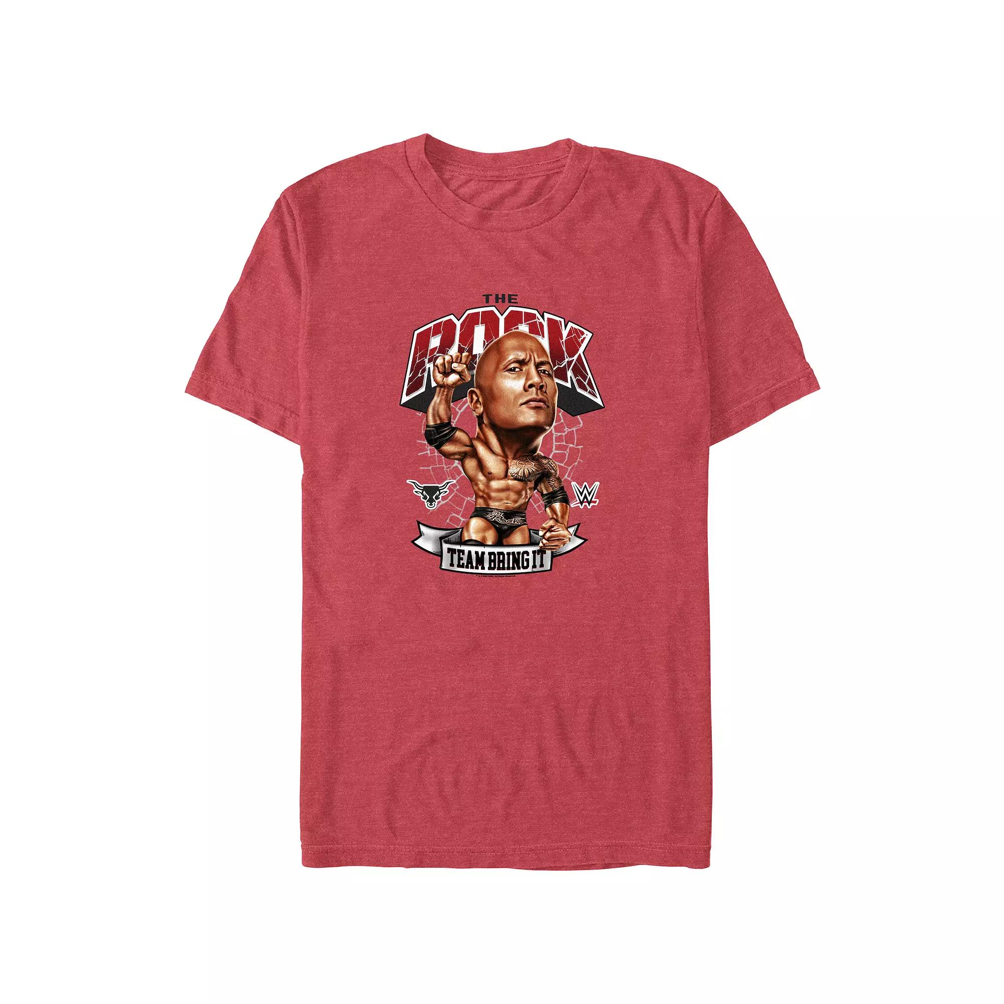 Big & Tall WWE The Rock Team Bring It Graphic Tee, Men's,  Product Image