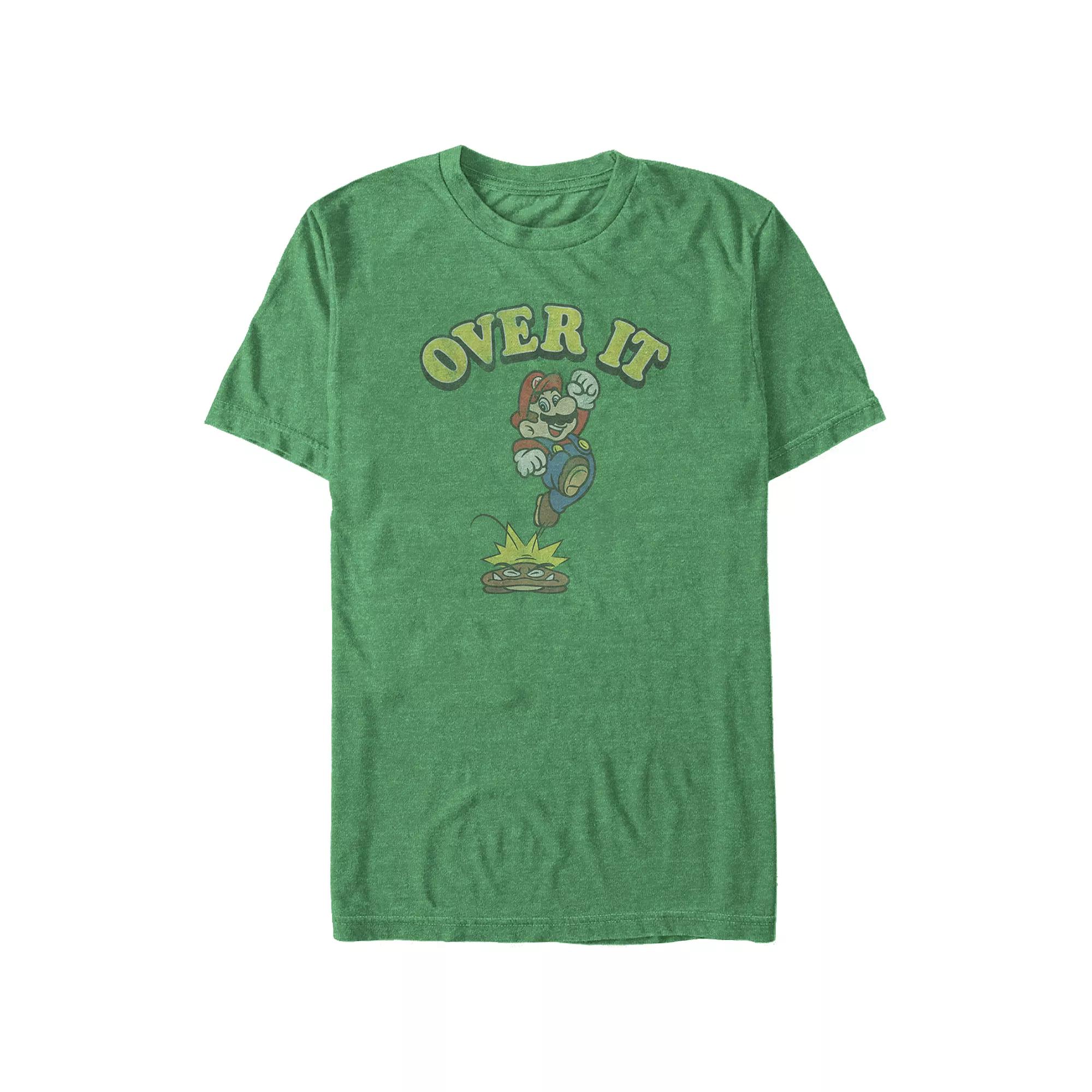 Big & Tall Super Mario Bros Over It Graphic Tee, Men's,  Product Image