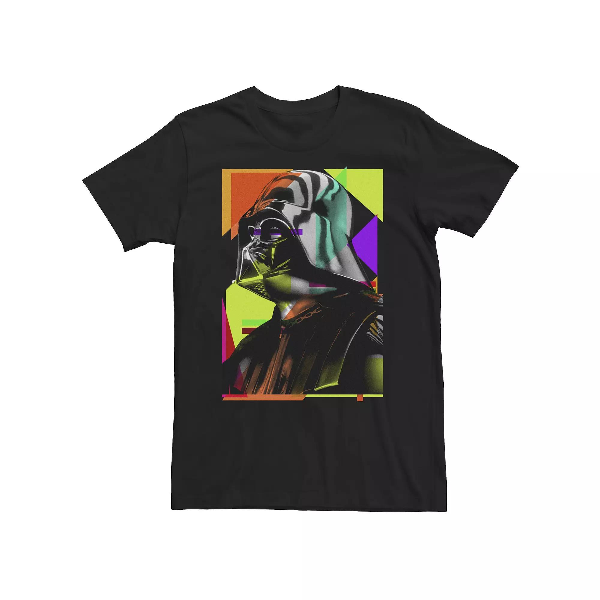 Big & Tall Star Wars Vader Geometric Hard Colors Tee, Men's,  Product Image