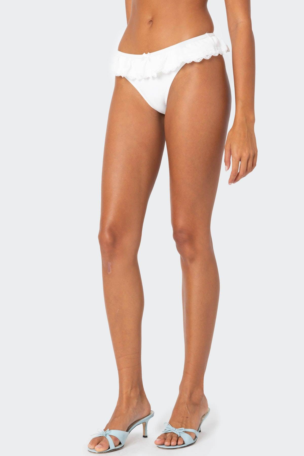 Lacey Ruffled Bikini Top Product Image