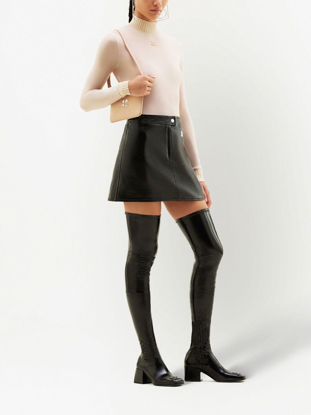 vinyl mini skirt  Product Image