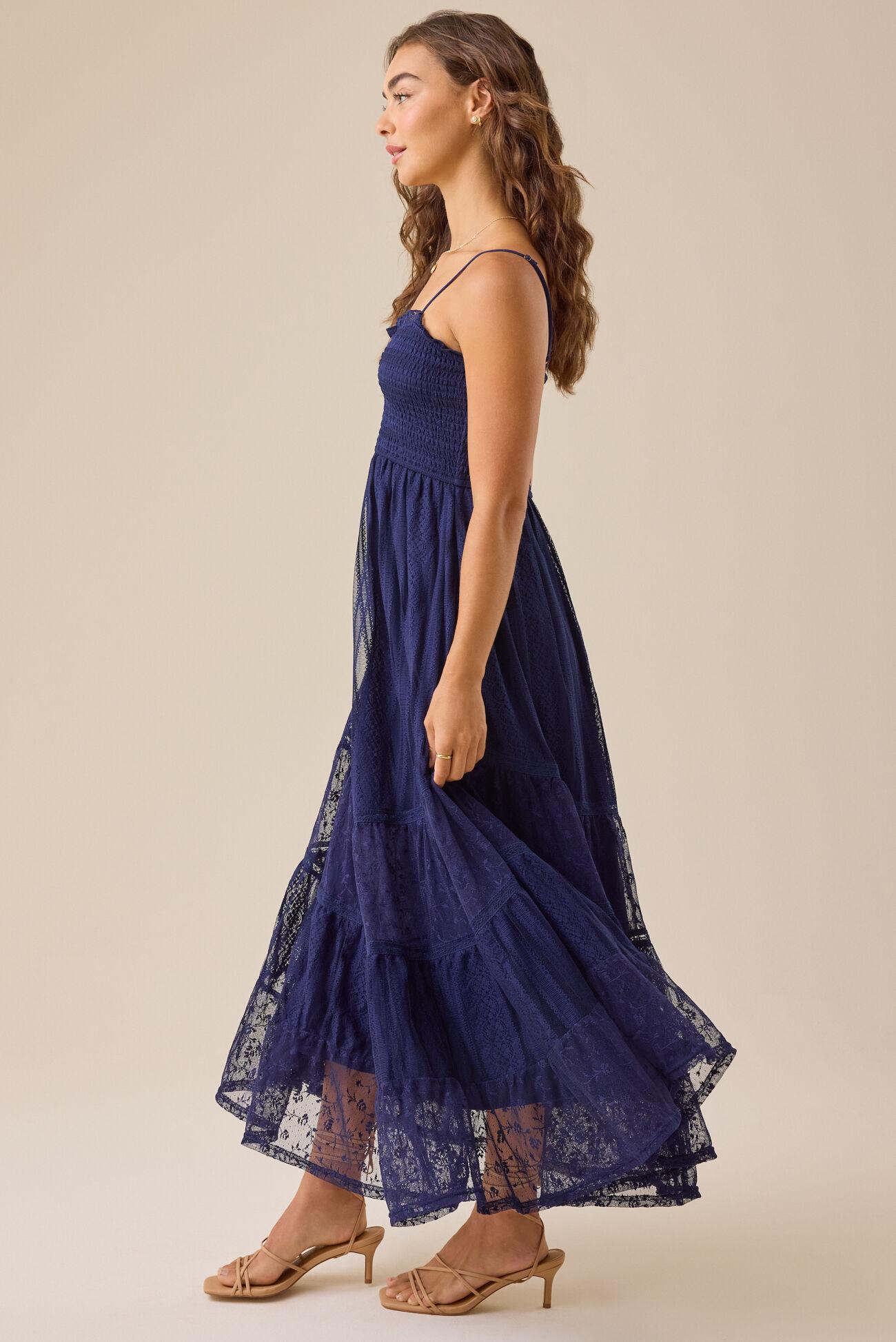 Tami Lace Tiered Maxi Dress Product Image