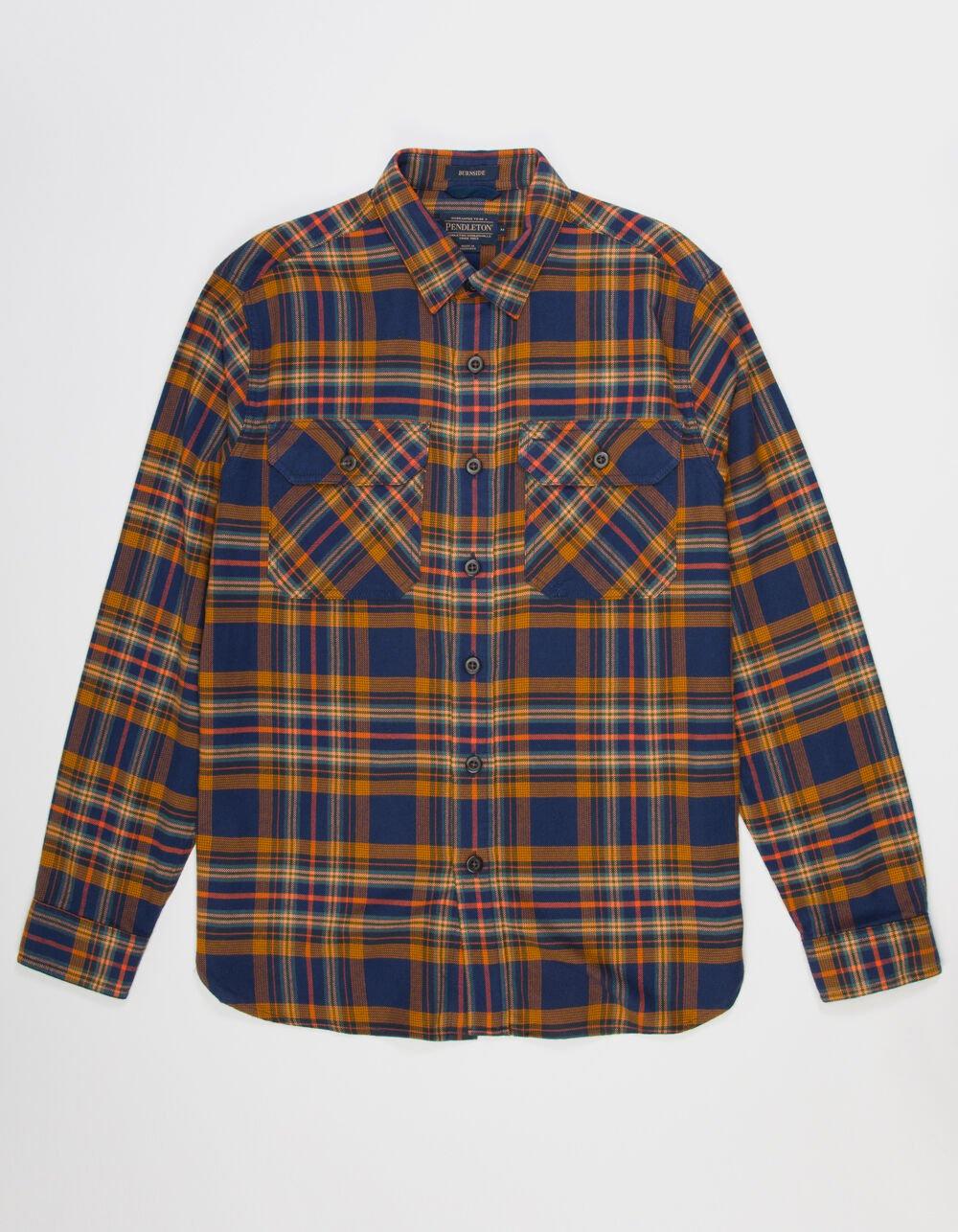 PENDLETON Burnside Mens Flannel - NAVY COMBO Product Image