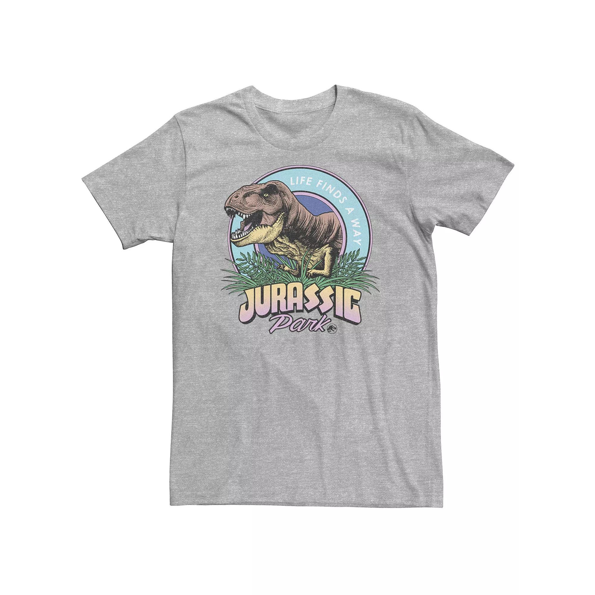 Big & Tall Jurassic Park Life Finds A Way Vibrant Tee, Men's,  Product Image